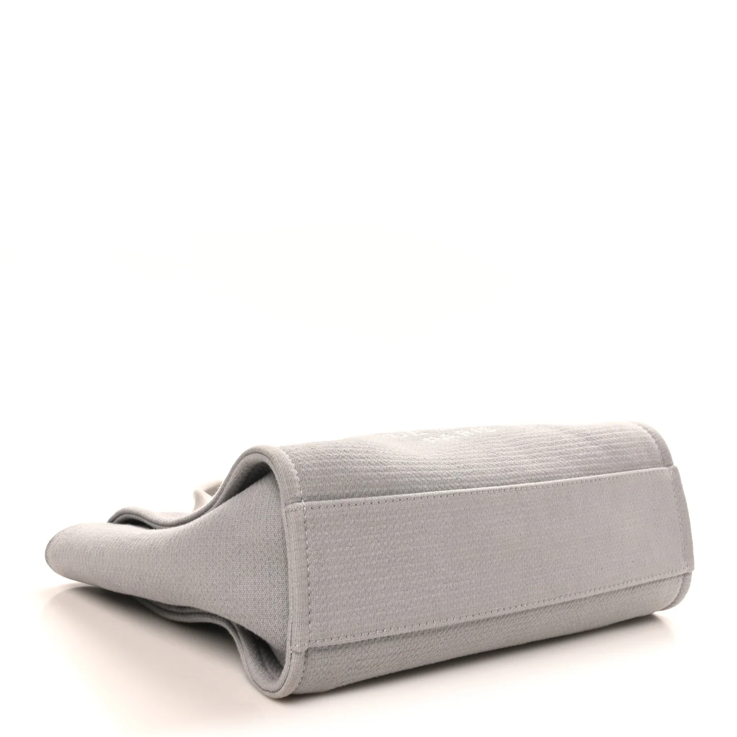 Mixed Fibers Small Deauville Tote Light Grey - Top Club
