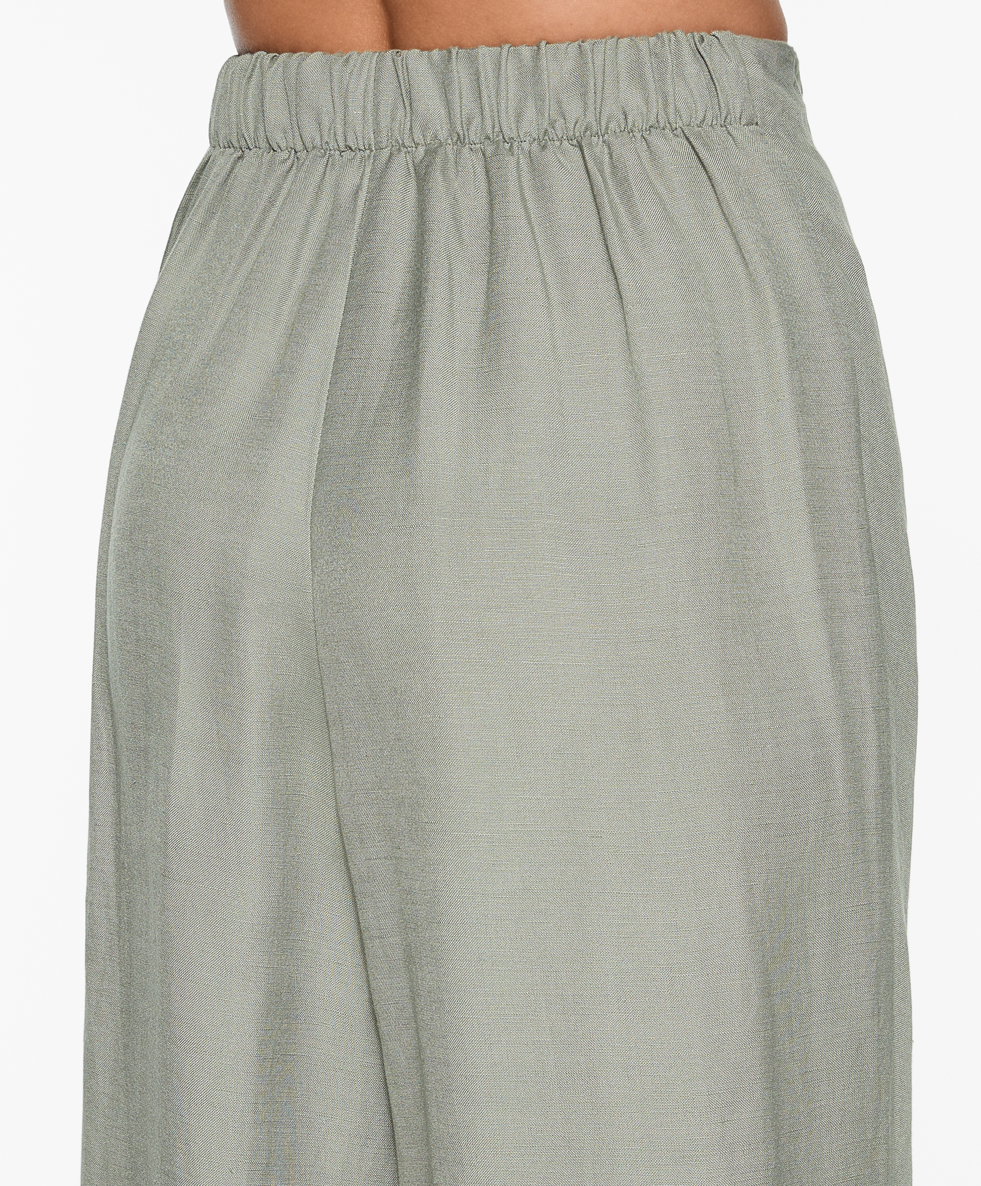 OYSHO Wrap trousers with linen