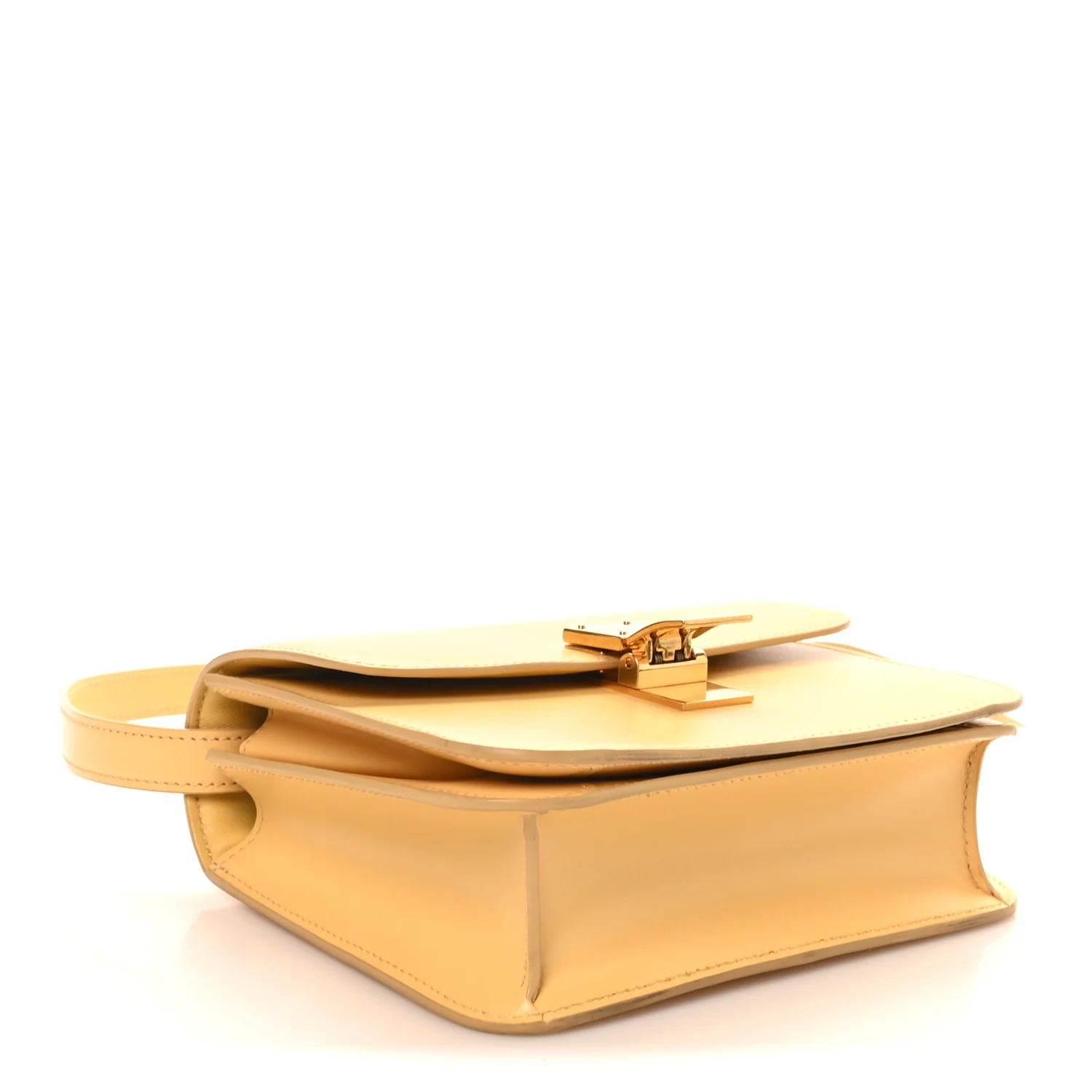 Liege Calfskin Teen Classic Box Flap Bag Sand - Top Club
