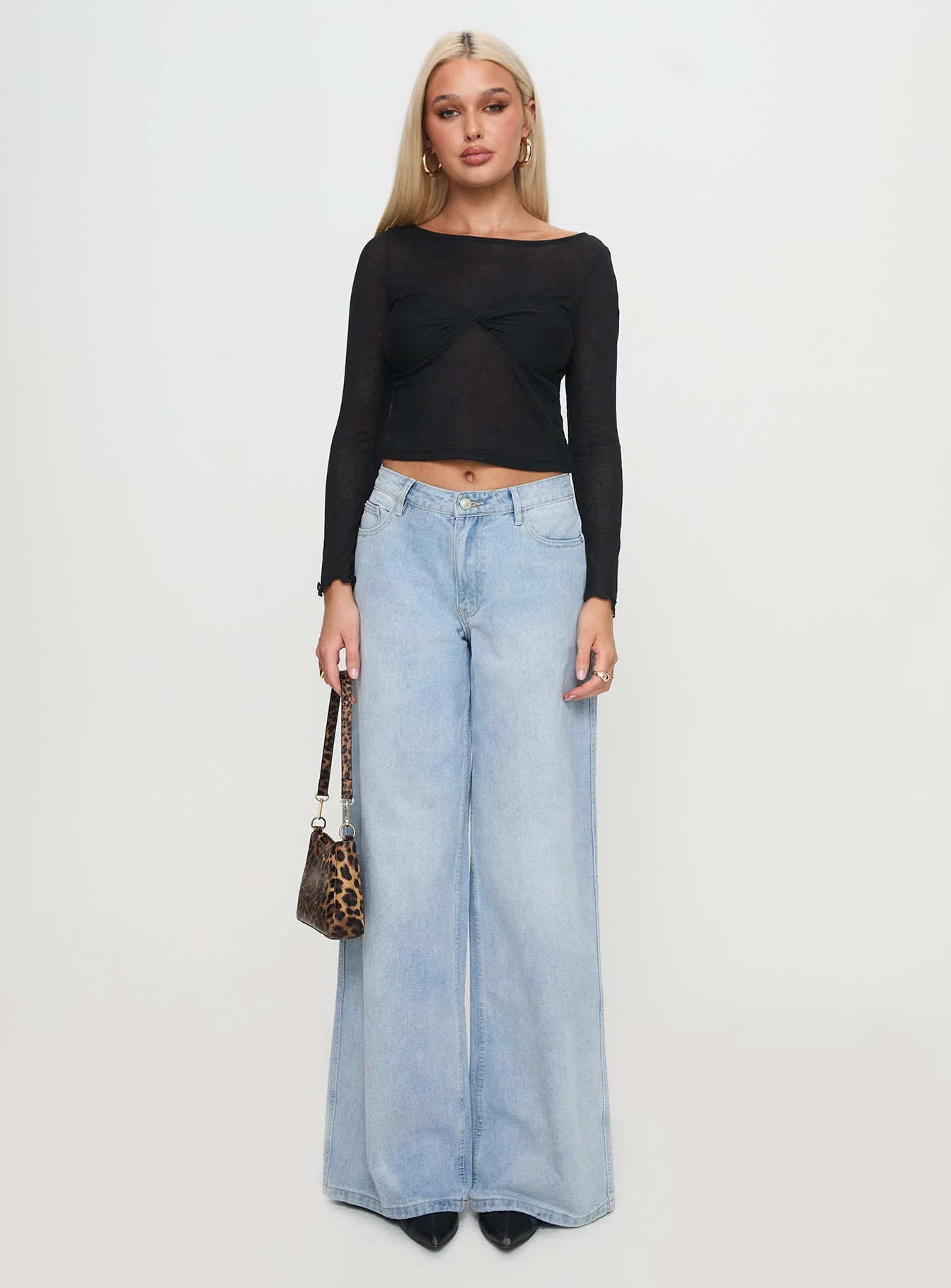 November Long Sleeve Top Black