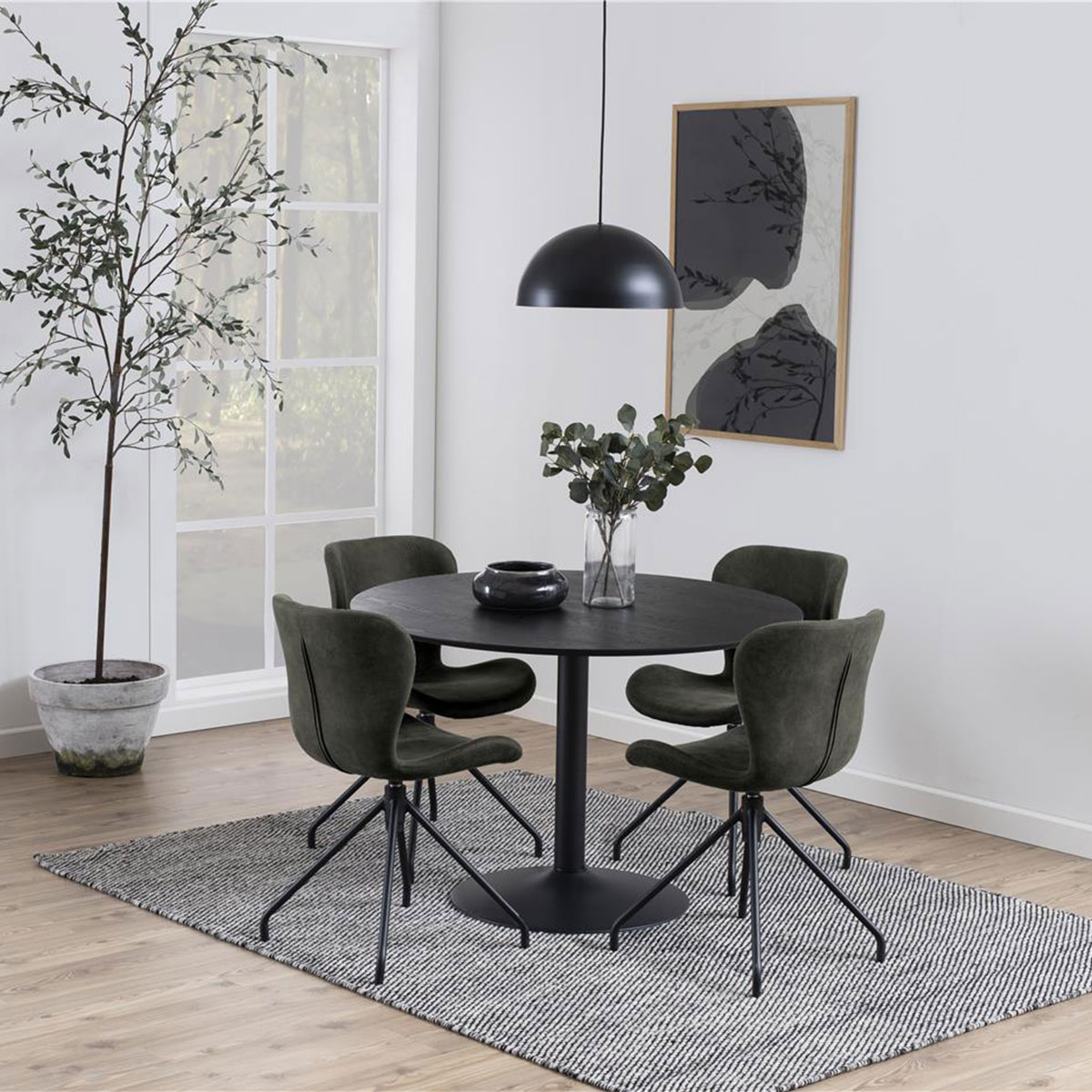 Ronde eettafel Vino Ø110 cm Wit