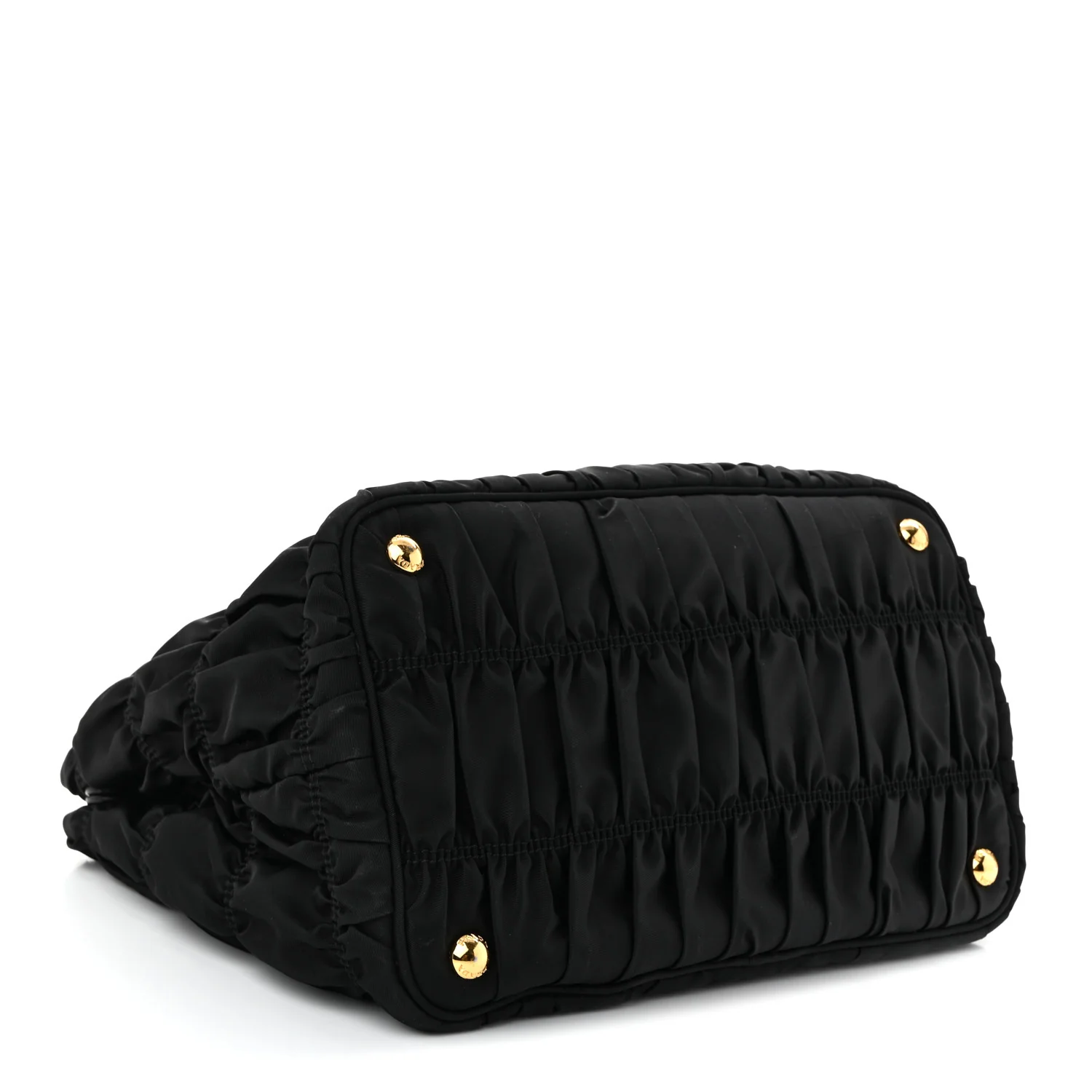 Tessuto Nylon Gaufre Tote Black - Top Club