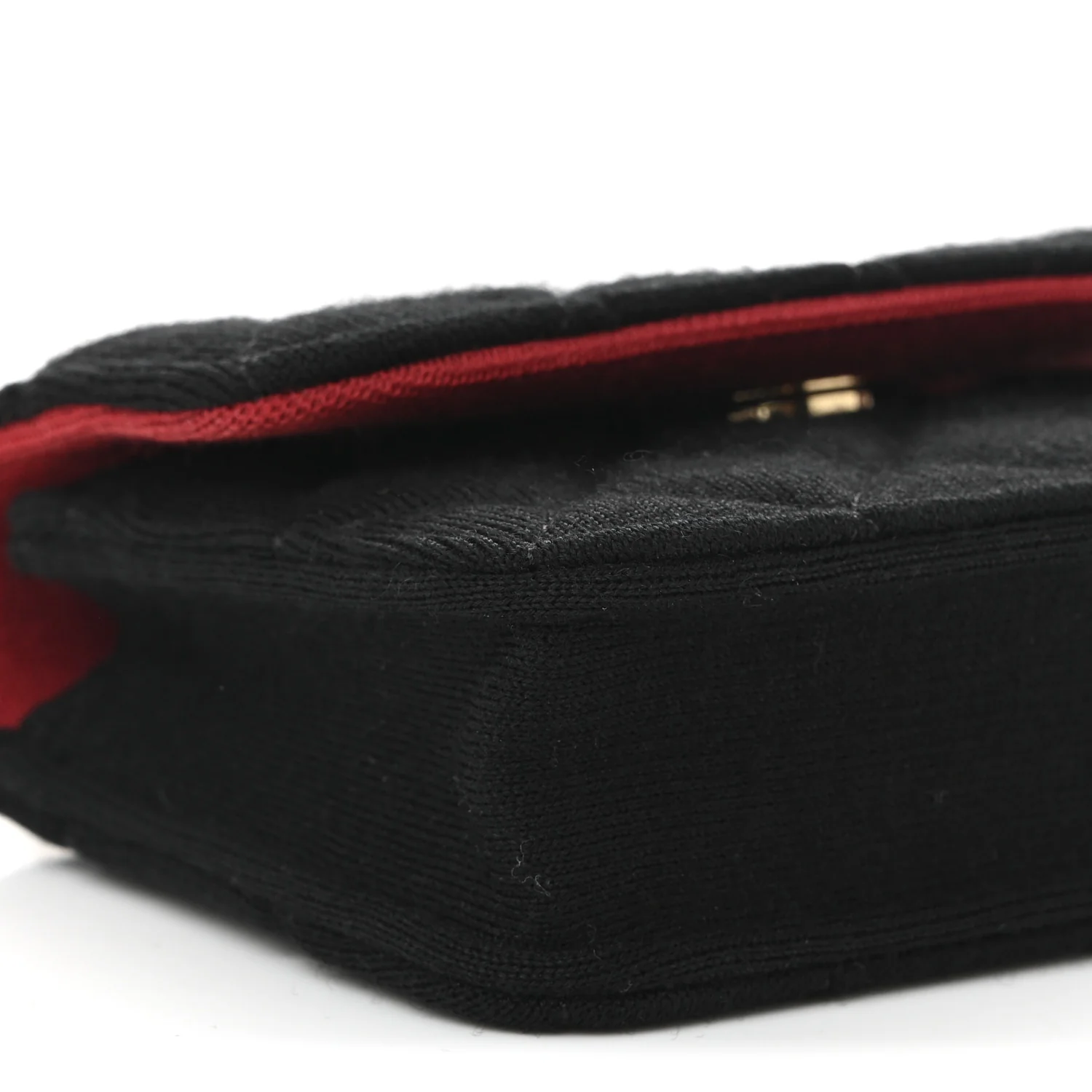 Jersey Quilted Micro Mini Flap Black - Top Club