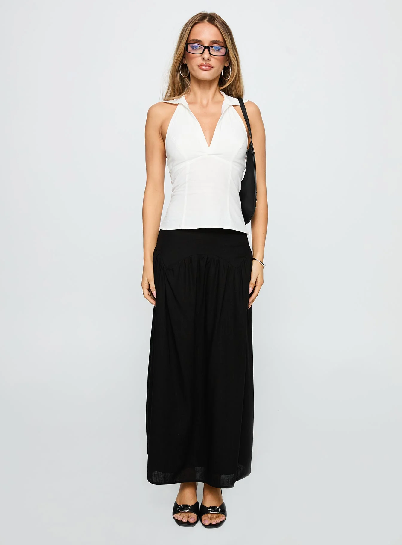 Human Nurture Maxi Skirt Black