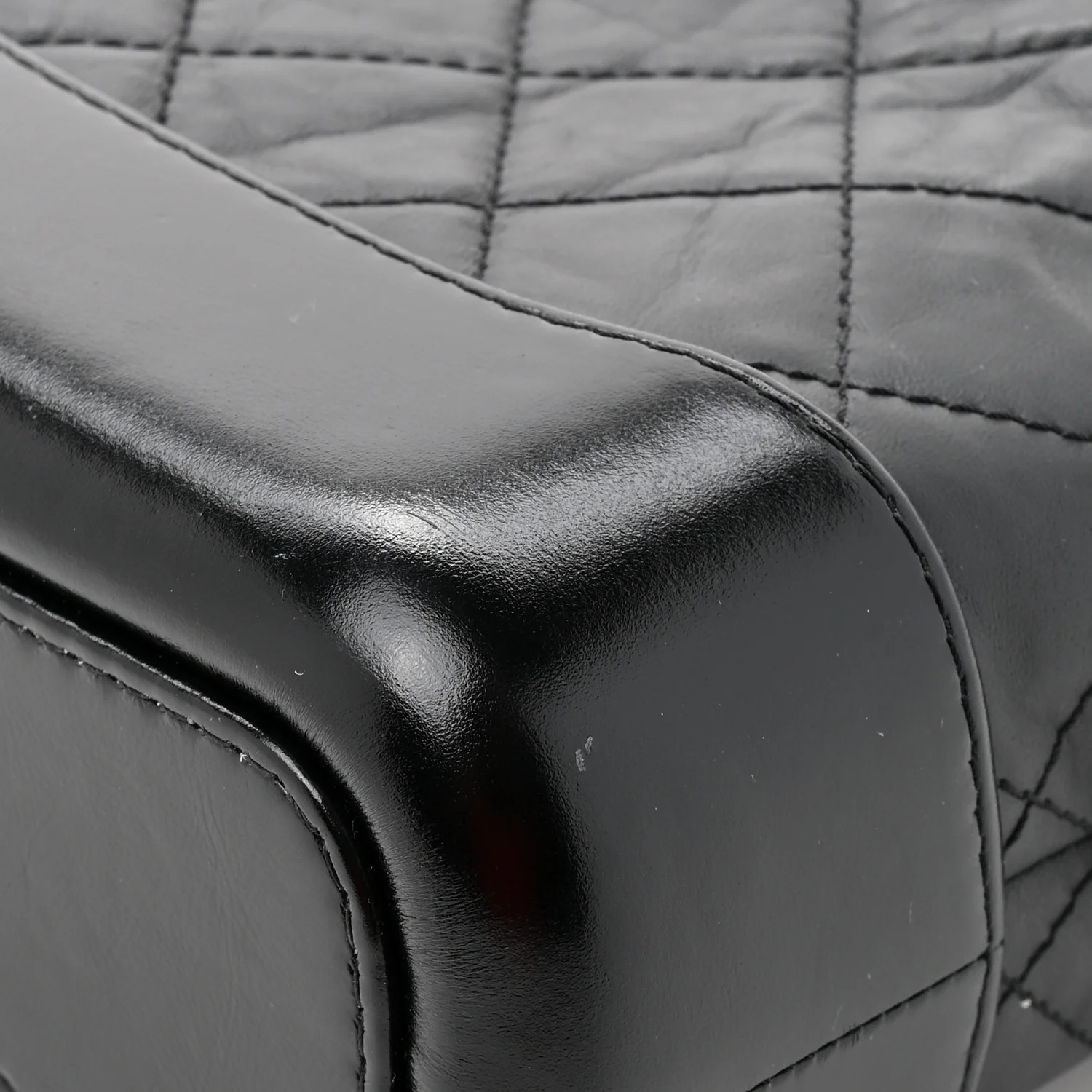 Aged Calfskin Quilted Small Gabrielle Hobo Black - Top Club
