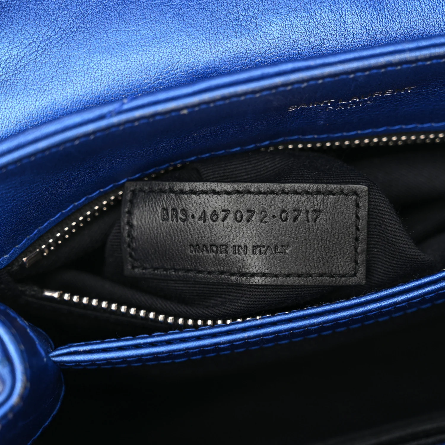 Metallic Calfskin Y Quilted Monogram Toy Loulou Crossbody Bag Blue Royal - Top Club