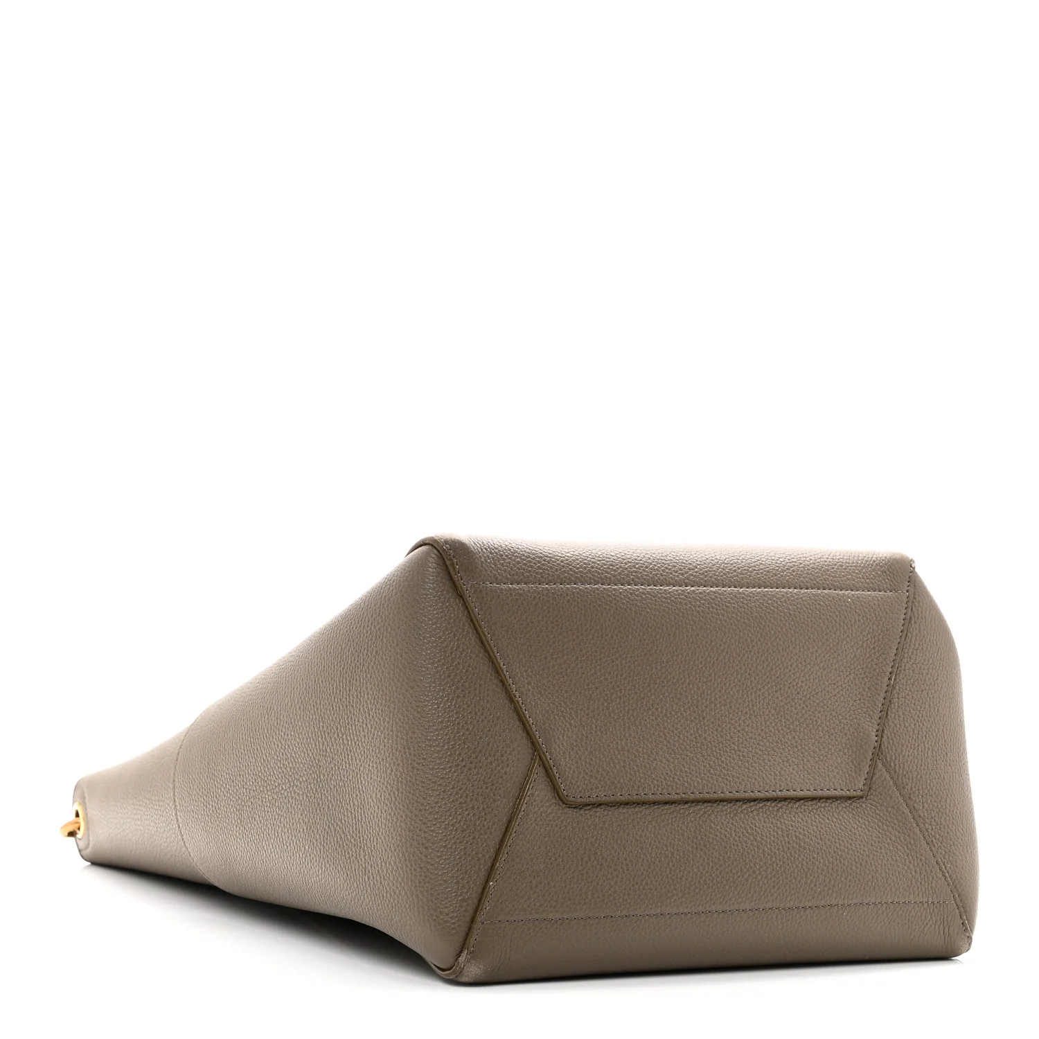 Soft Grained Calfskin Sangle Bucket Bag Taupe - Top Club