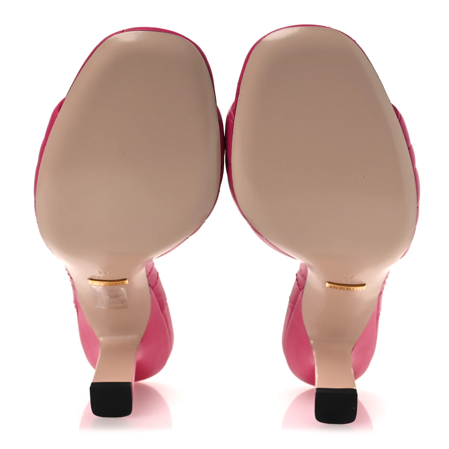 Nappa Matelasse GG Marmont 75mm Slide Sandals 41 Box Pink - Top Club