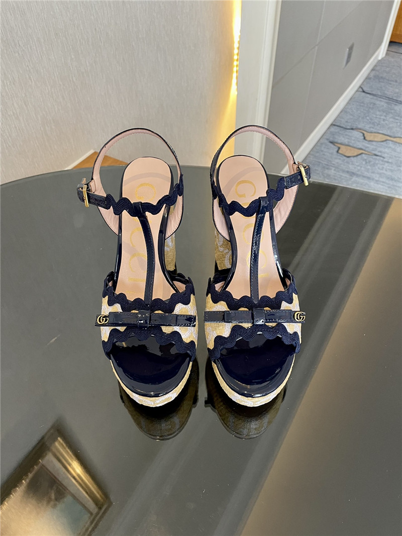 gucci spring new straw platform high heels - Sneaker Replica Workshop