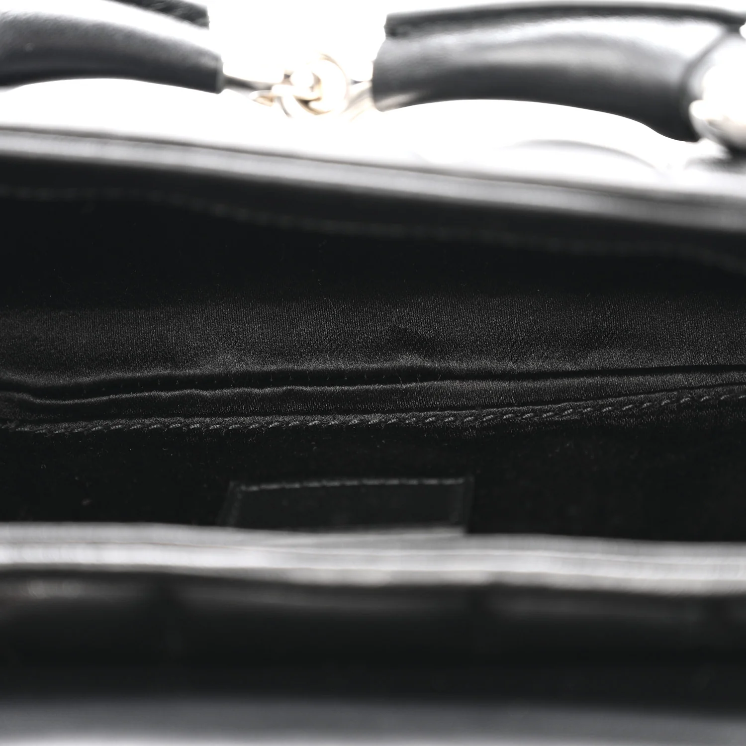 Nappa Vertical Matelasse Small Maxi Horsebit Chain Shoulder Bag Black - Top Club