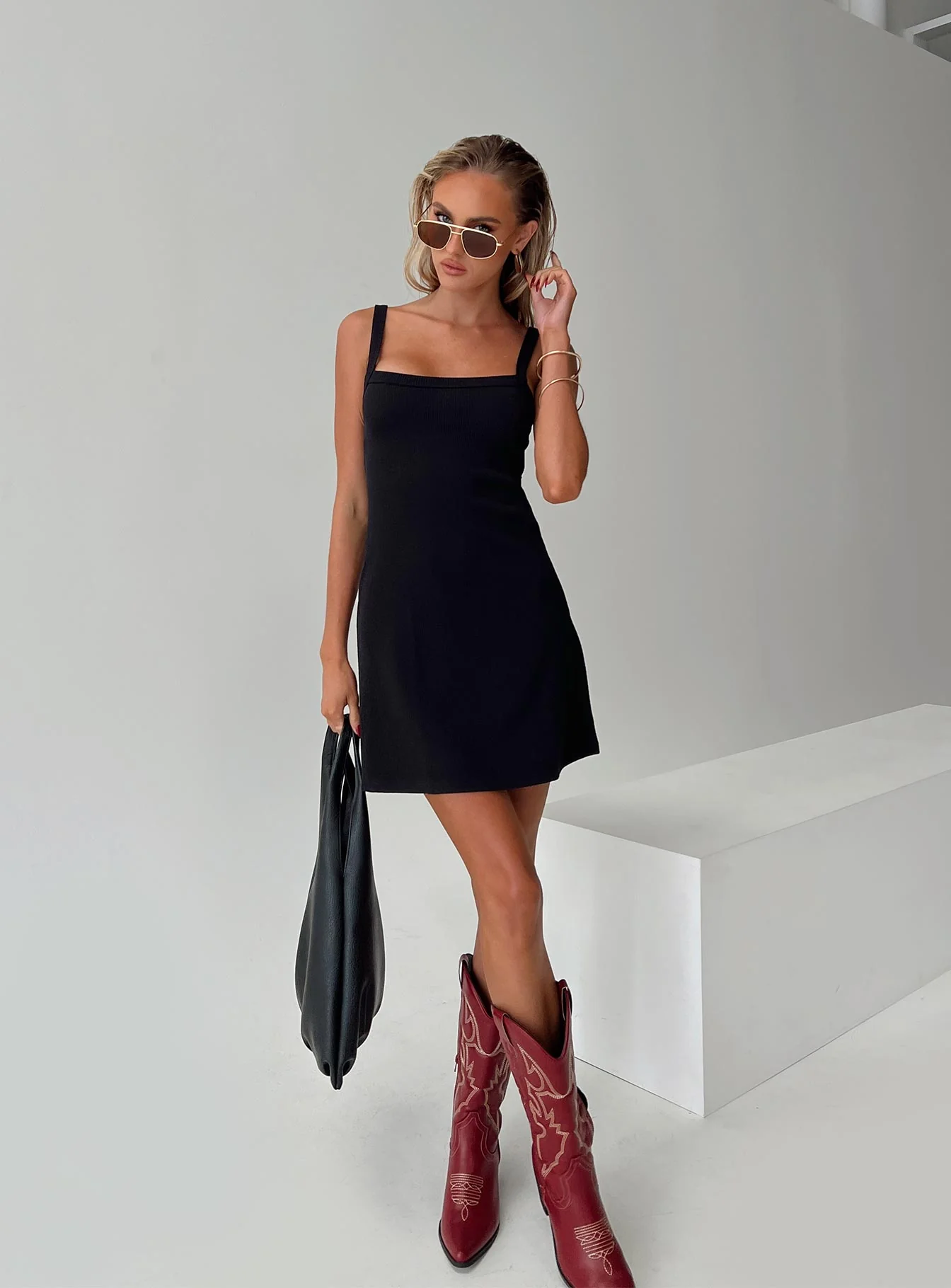 De Santis Mini Dress Black
