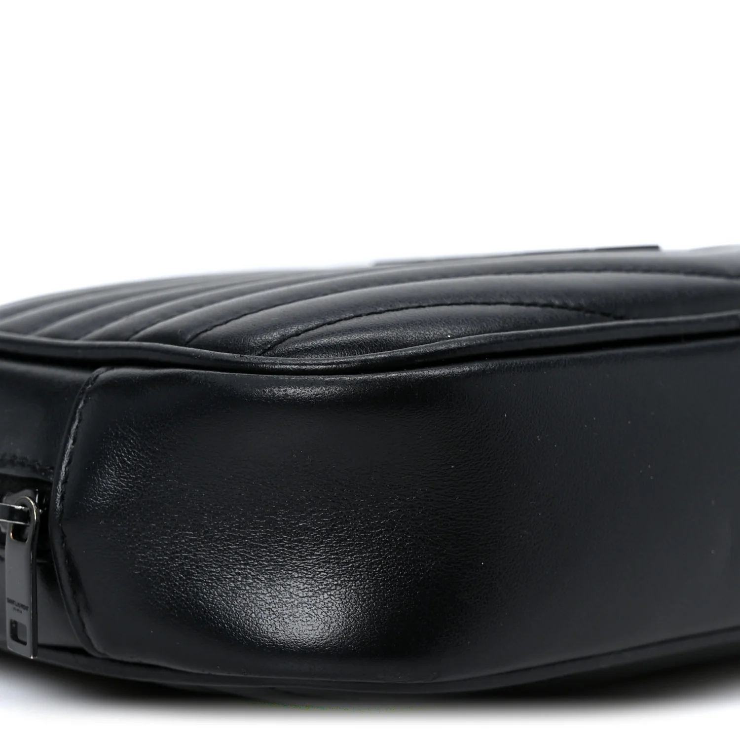 Calfskin Matelasse Monochrome Monogram Mini Lou Camera Bag Black - Top Club