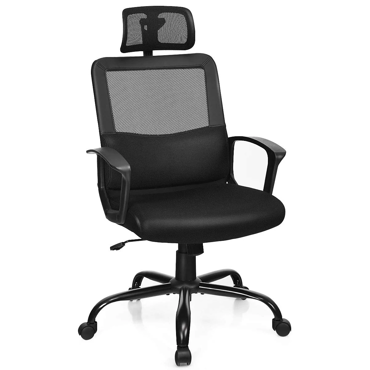 BEFOUNDLOVELY Mesh Office Chair, Ergonomic High Back Computer Desk Chair with Adjustable Headrest & Lumbar Support