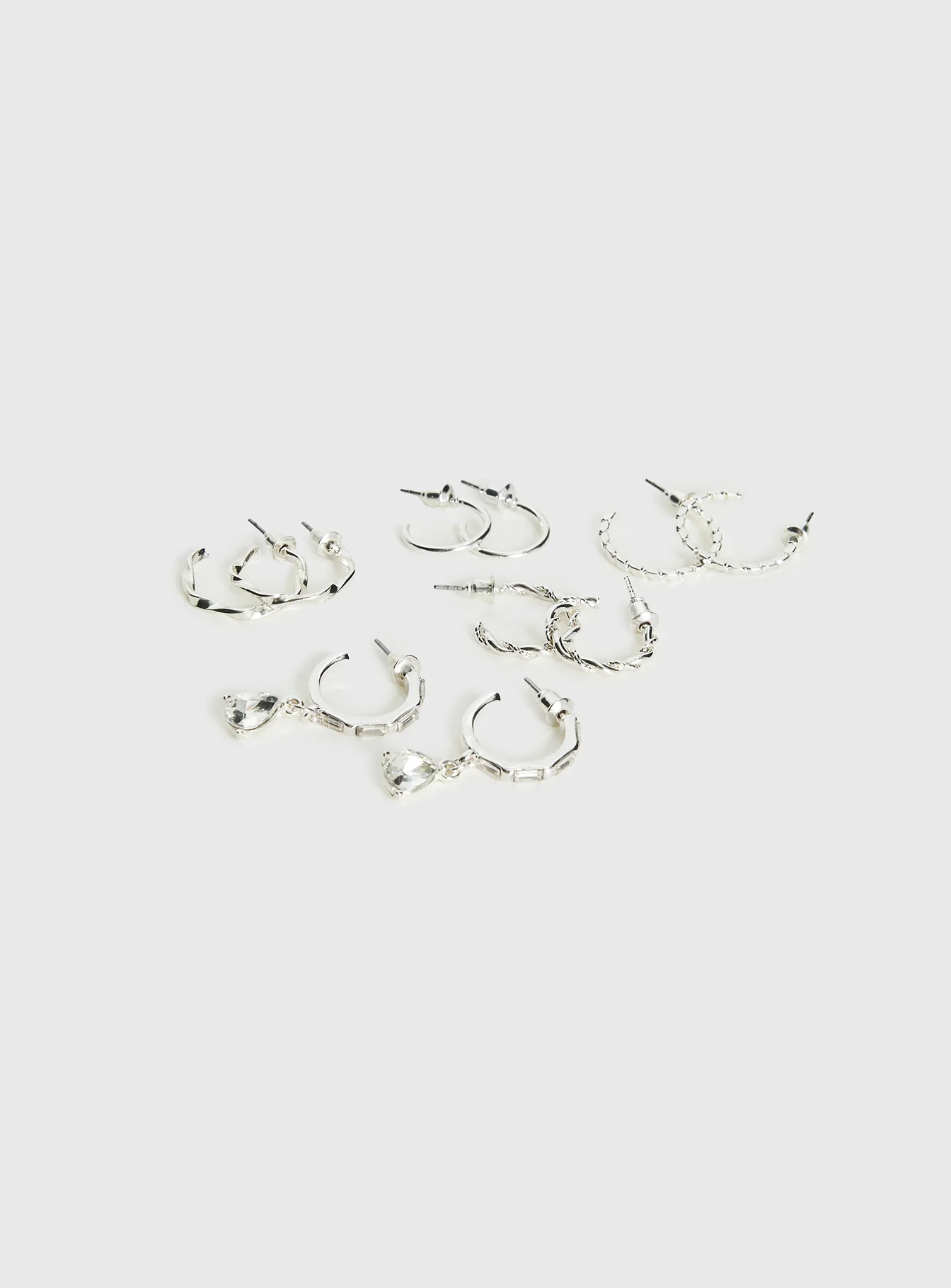 Delfine Earring Pack Silver