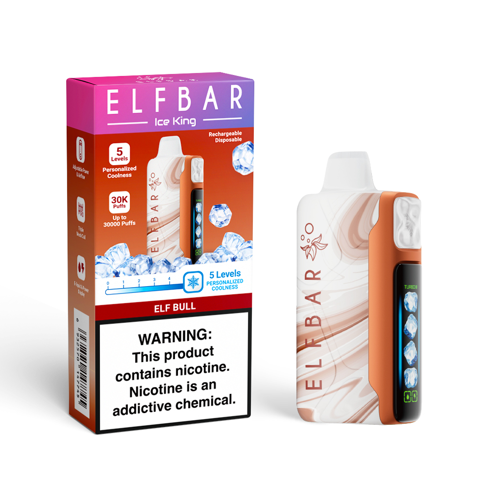 ELF BAR ICE KING 30K Rechargeable Disposable Vape (All Flavours)