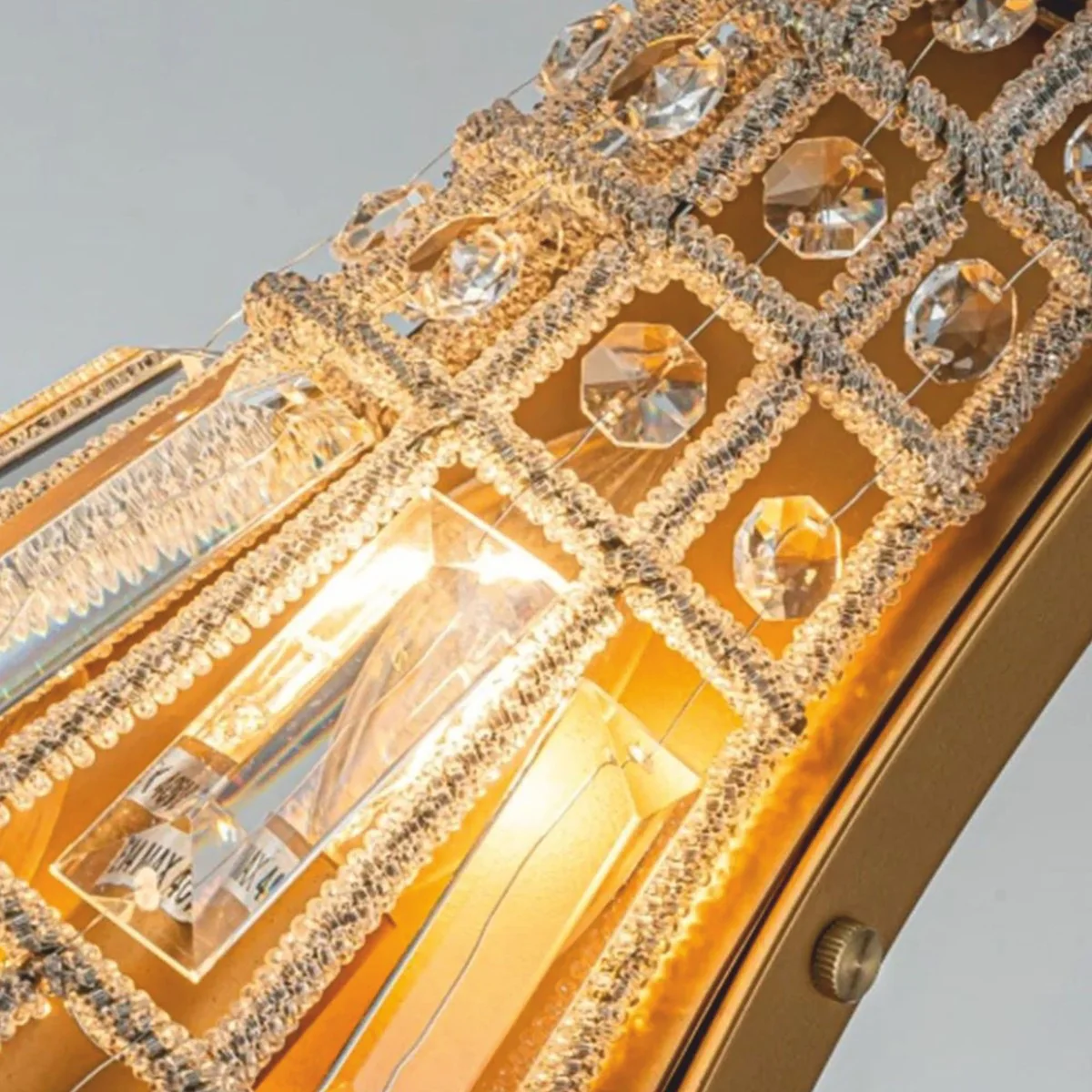Baroque crystal wall lamp gold H. 48 cm - Baroque lights