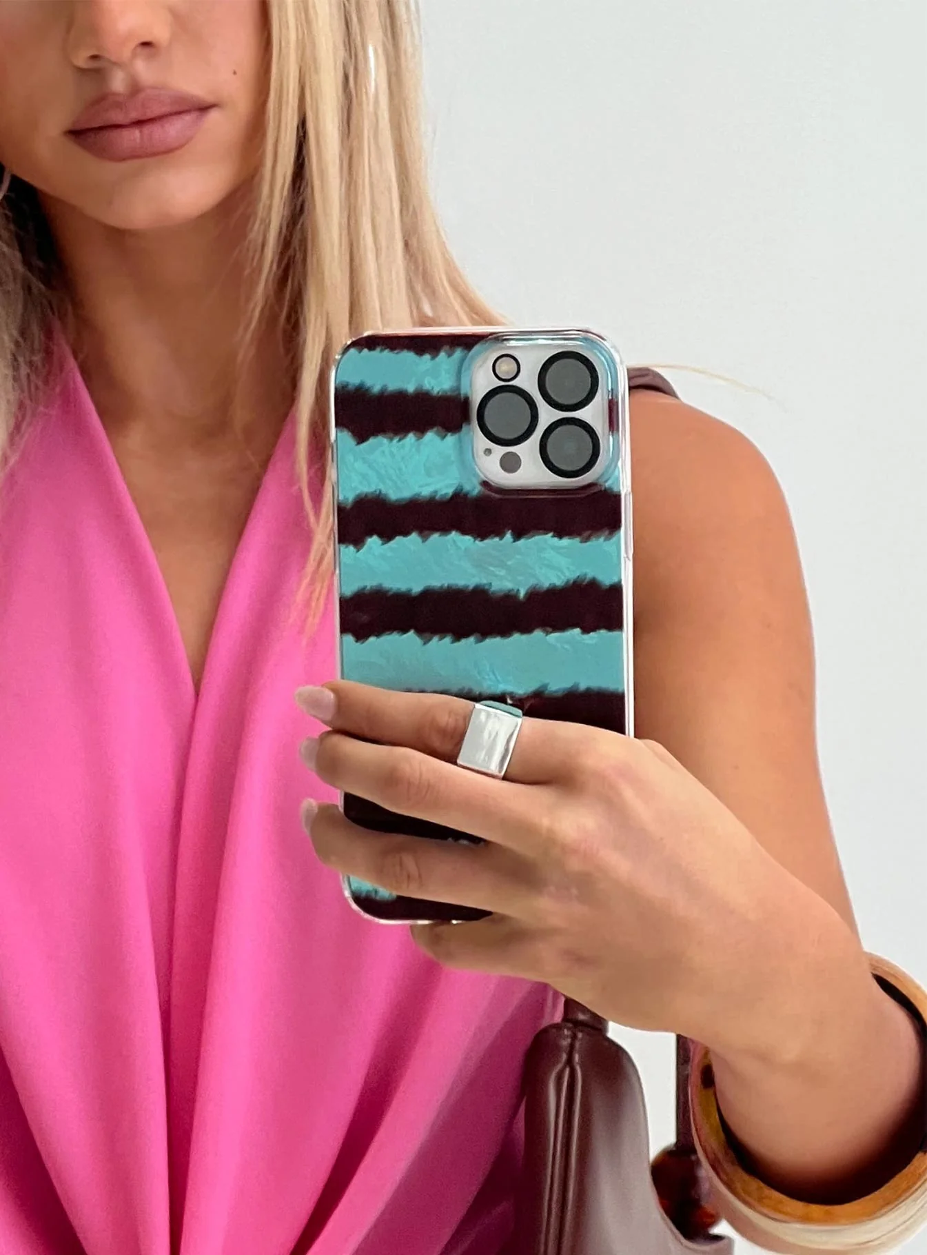 Easten Iphone Case Blue Stripe