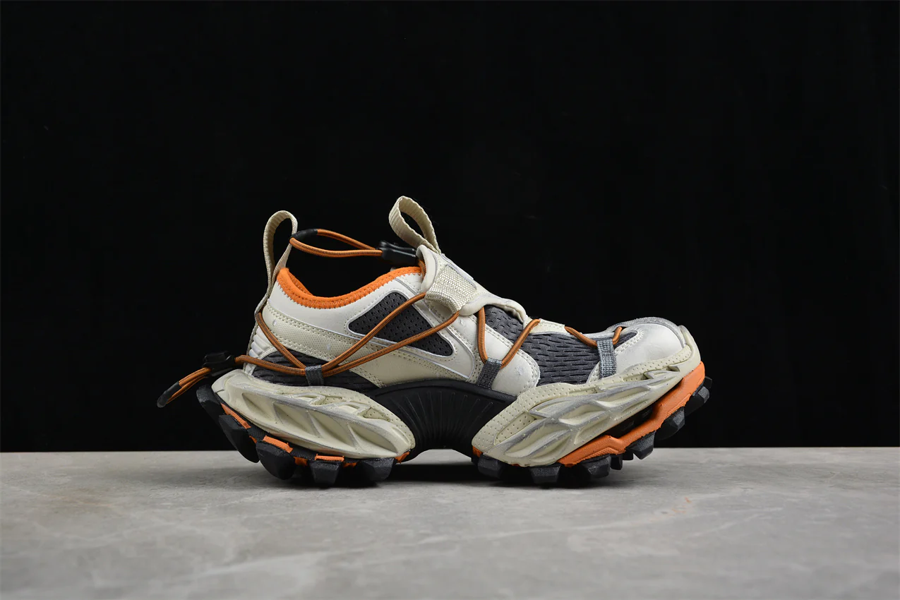 Balenciaga Hike Sneaker in Beige/Orange - Sneaker Replica Workshop