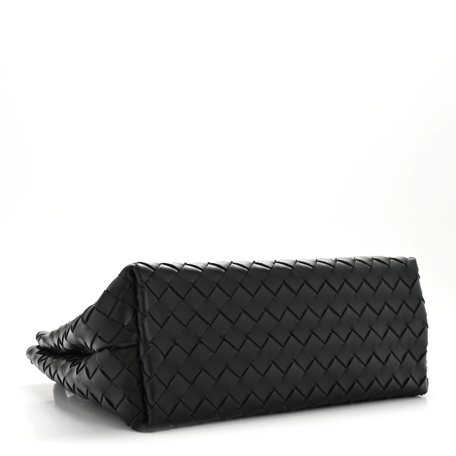 Nappa Intrecciato Medium Andiamo Shoulder Bag Black - Top Club