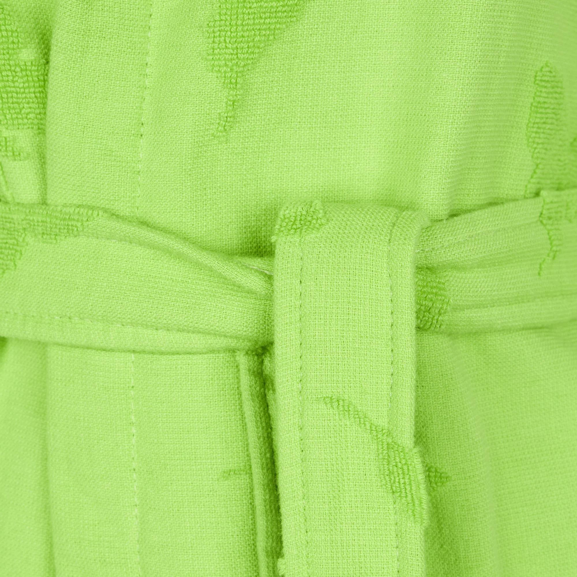 Accappatoio Con Cappuccio Corto In Spugna Dreamland Island Tg. L Verde Carrara