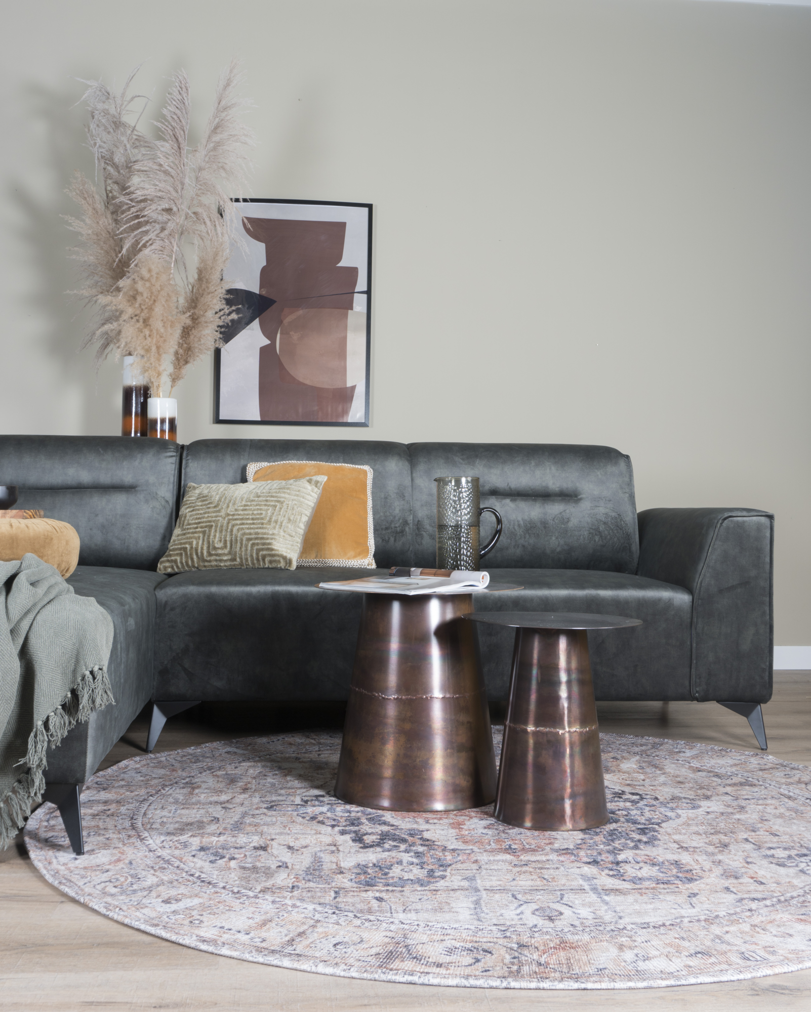 Mahal Beige Rond ø160 cm