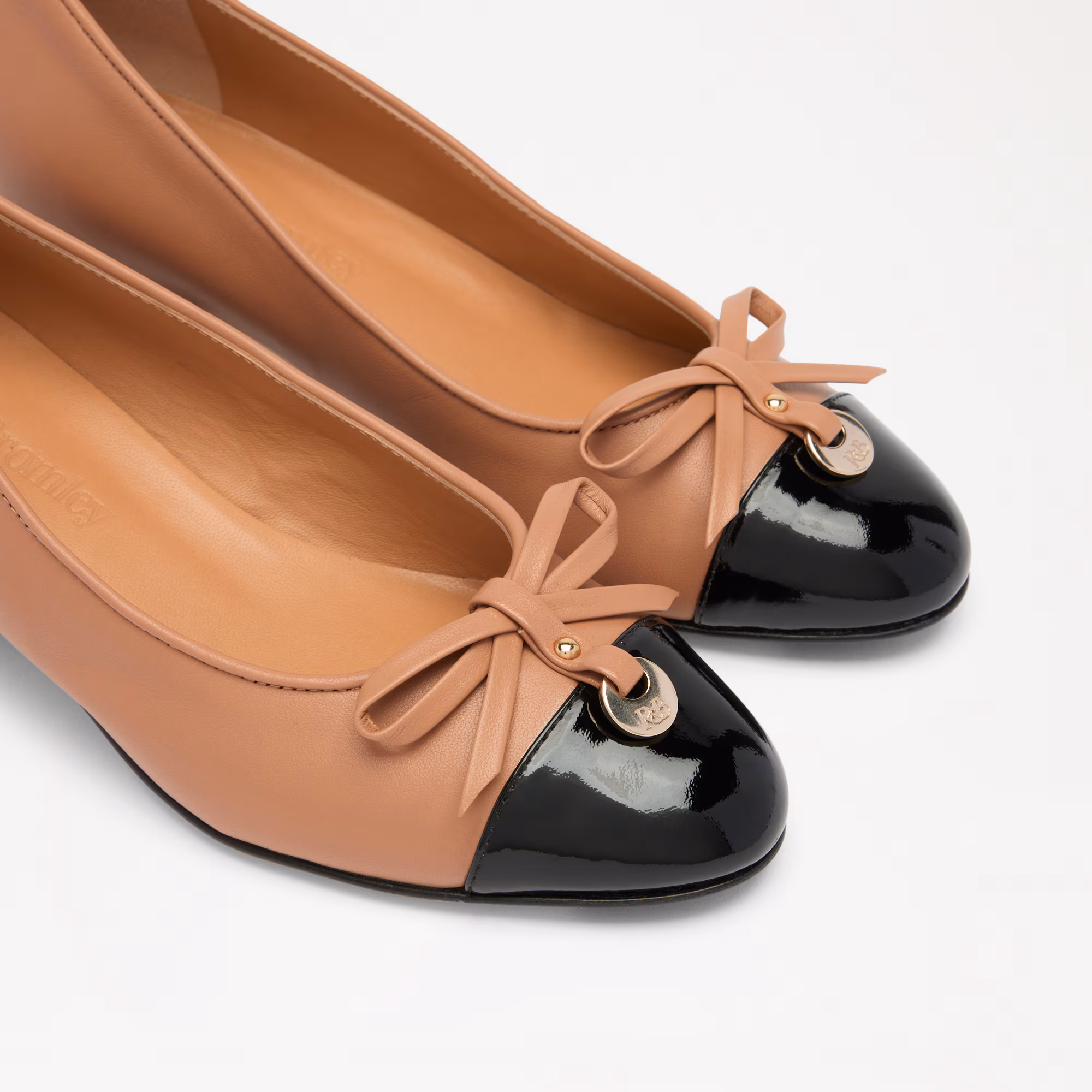 Charming MidBlock Heel Ballet Pump