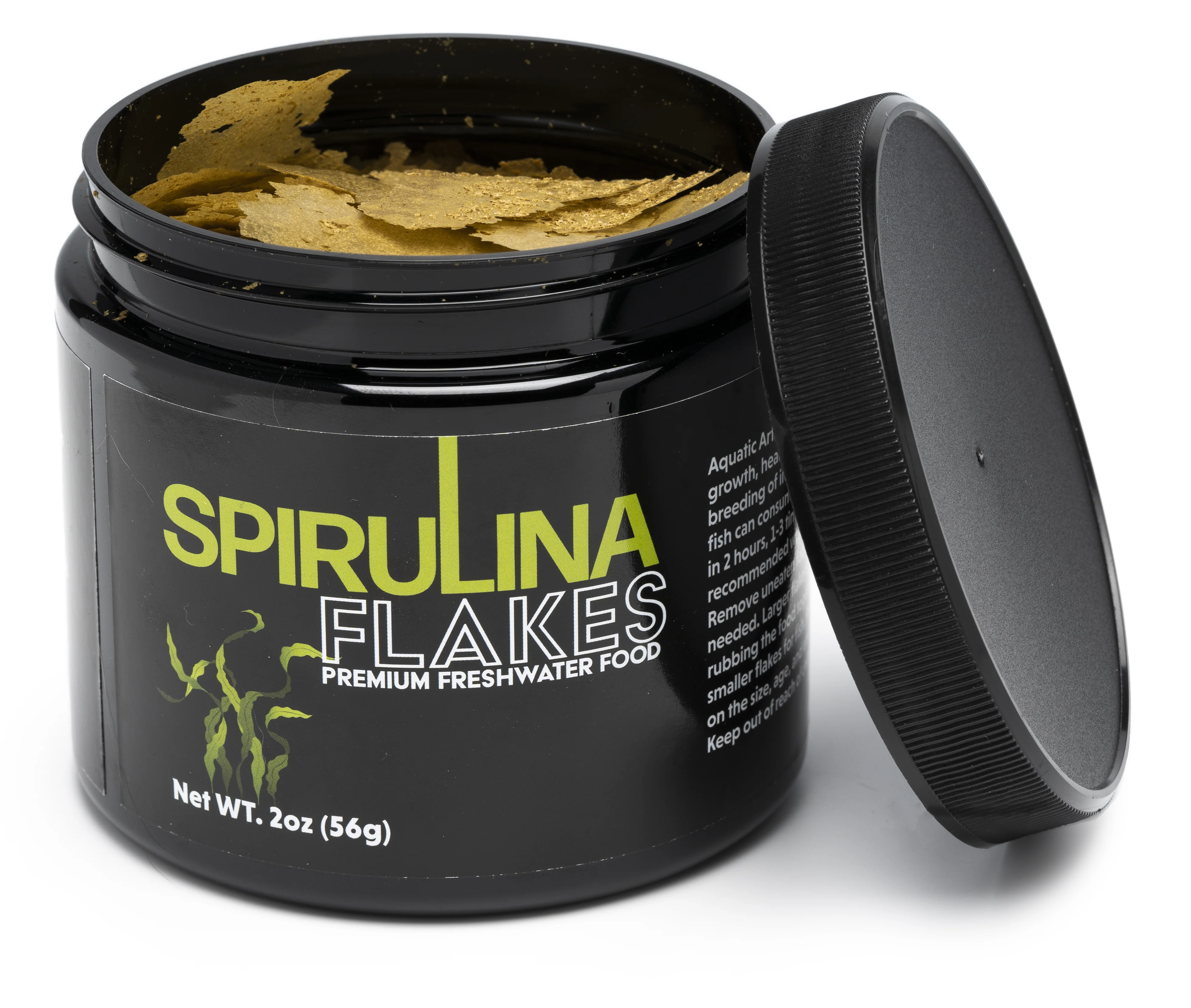 Aquatic Arts Spirulina Flakes Premium Freshwater Food (1 -2oz.)