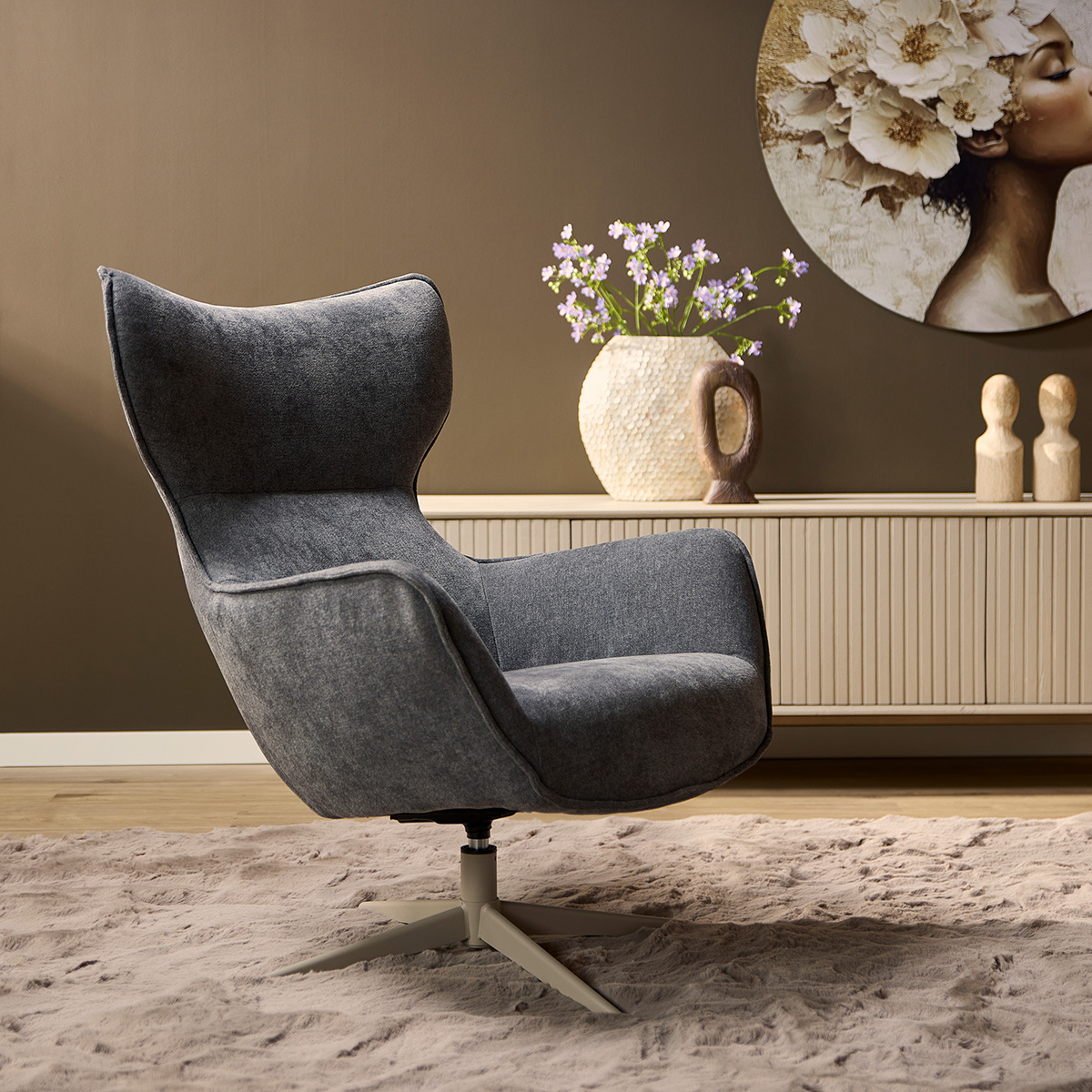 Fauteuil Care antraciet