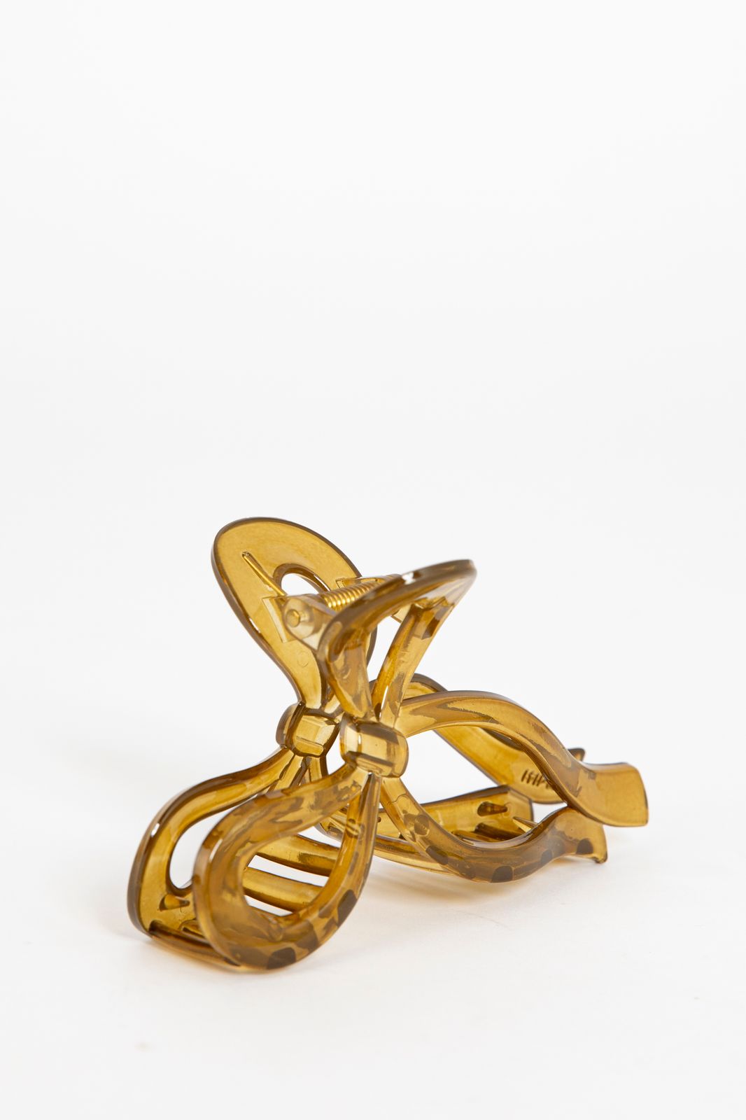 Groene haarklem met strik