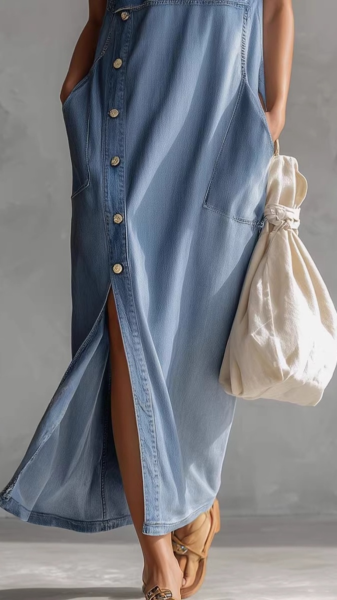 Women's Loose-Fit Casual Long Cardigan Vest Dress - Nordfashionstorm - Women's Clothing, Fashion for You - Nordfashionstorm.com