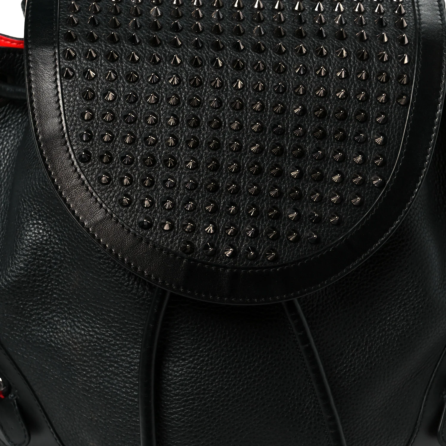 Calfskin Spiked Explorafunk Backpack Black - Top Club