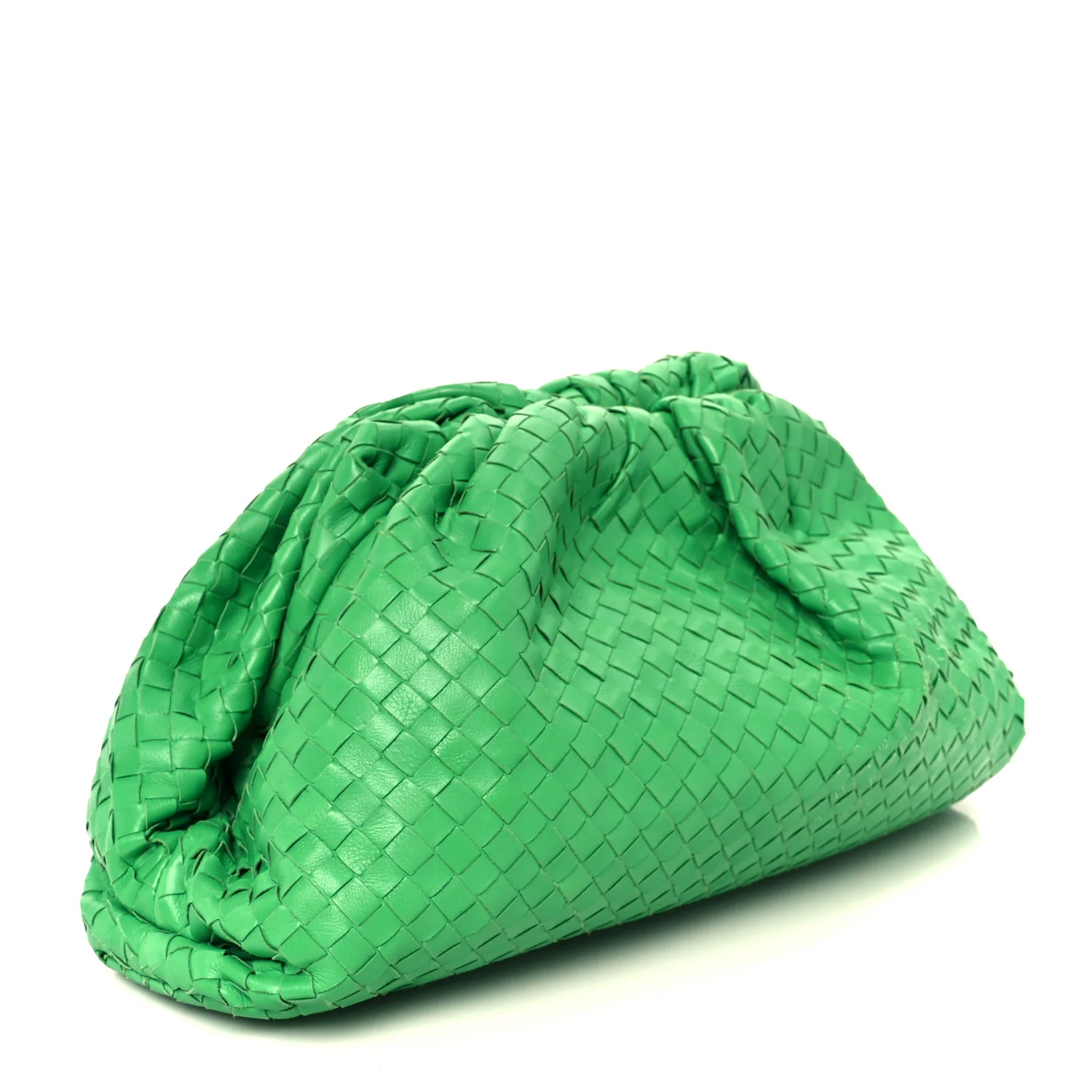 Nappa Maxi Intrecciato The Pouch Oversized Clutch Parakeet - Top Club