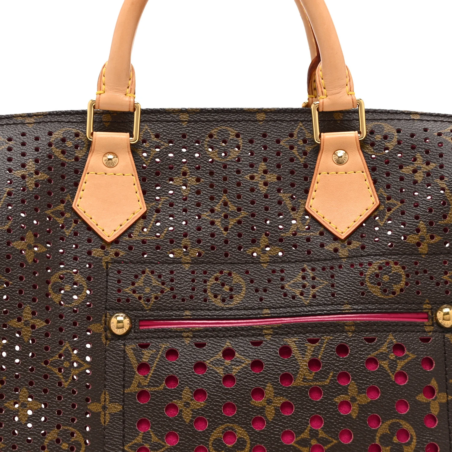 Monogram Perforated Speedy 30 Fuchsia - Top Club