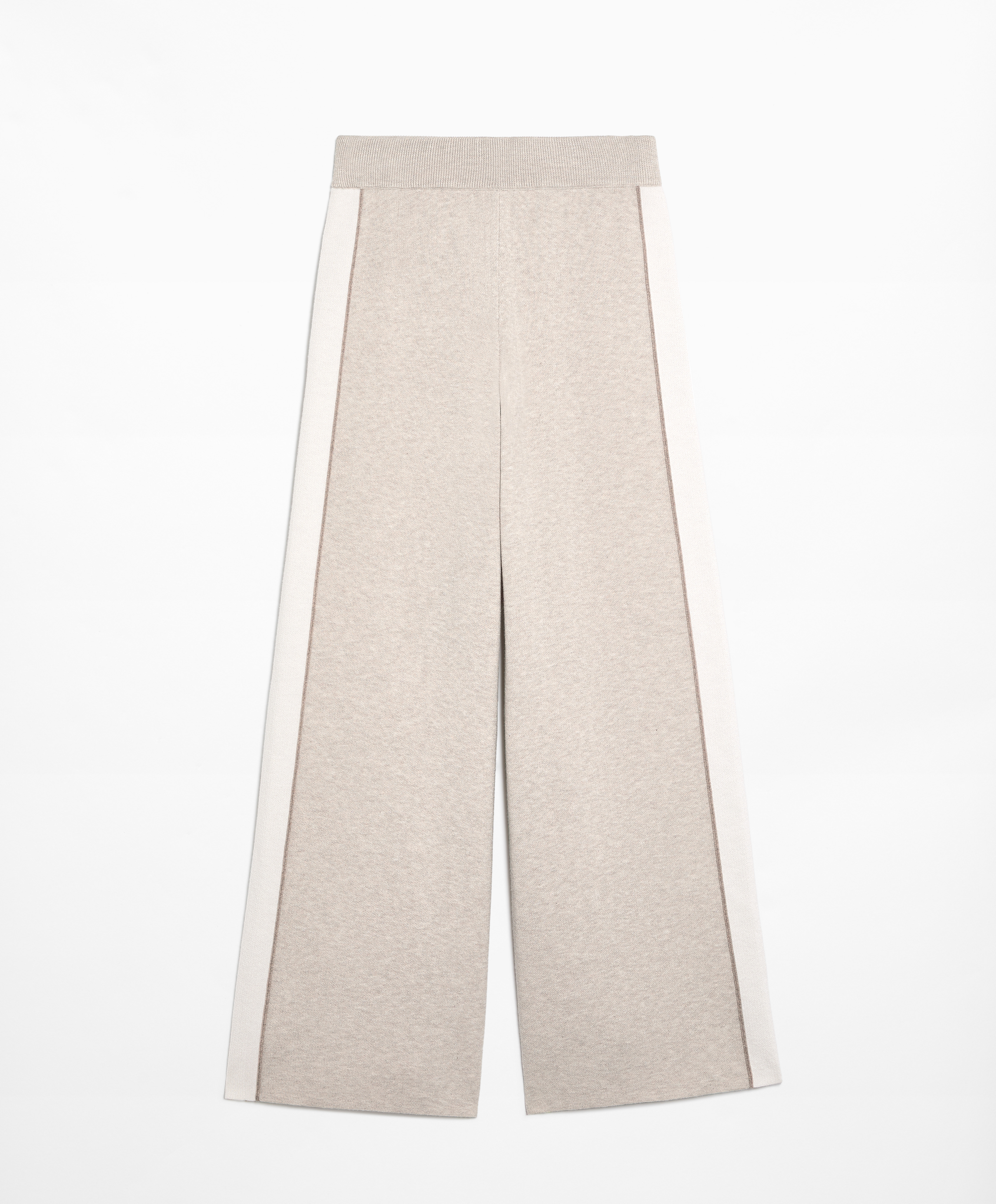OYSHO Knit straight leg trousers with piping