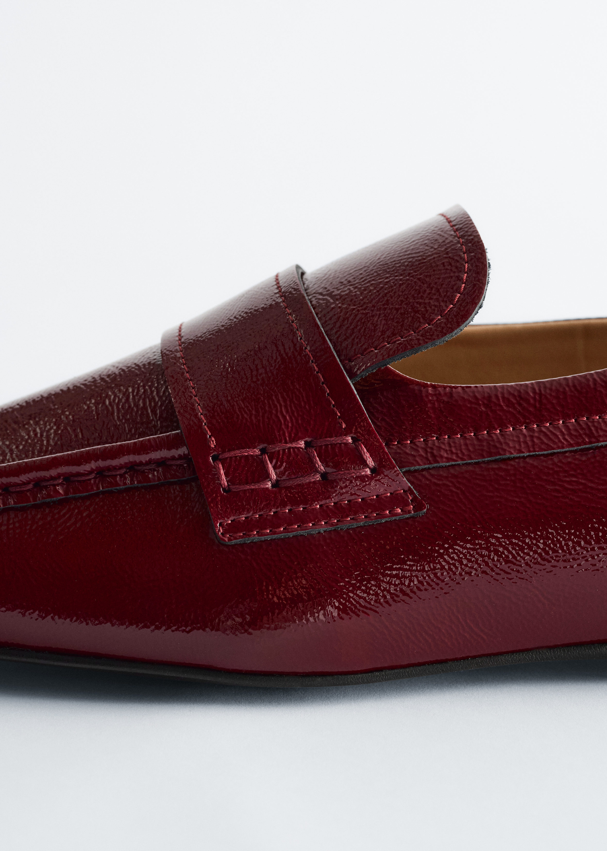 & Other Stories SQUARE-TOE LEATHER LOAFERS