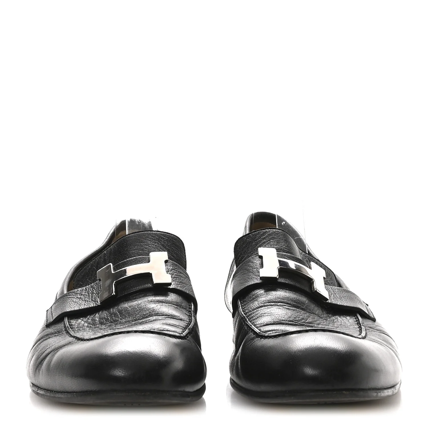 Goatskin Men's Paris Loafers 42 Black - Top Club