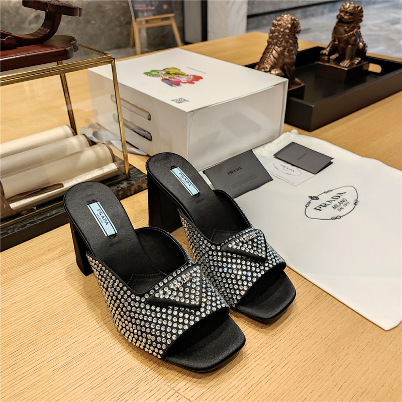 prada block heel square toe sandals - Sneaker Replica Workshop
