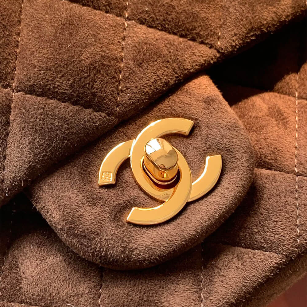 CHANEL Suede Classic Double Flap Handbag(HIGH-END GRADE) - Top Club