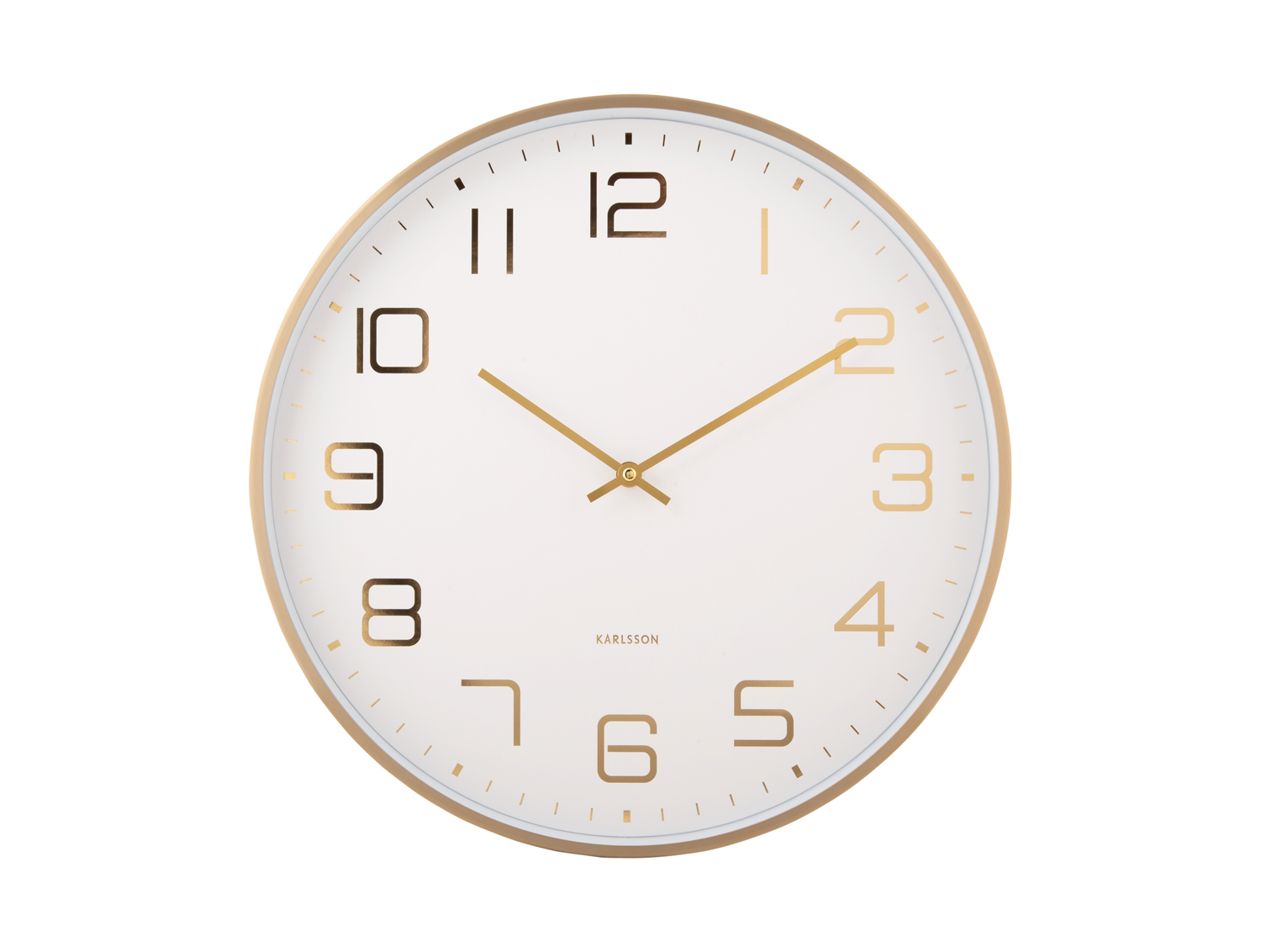 Wall clock Elegance Glow white