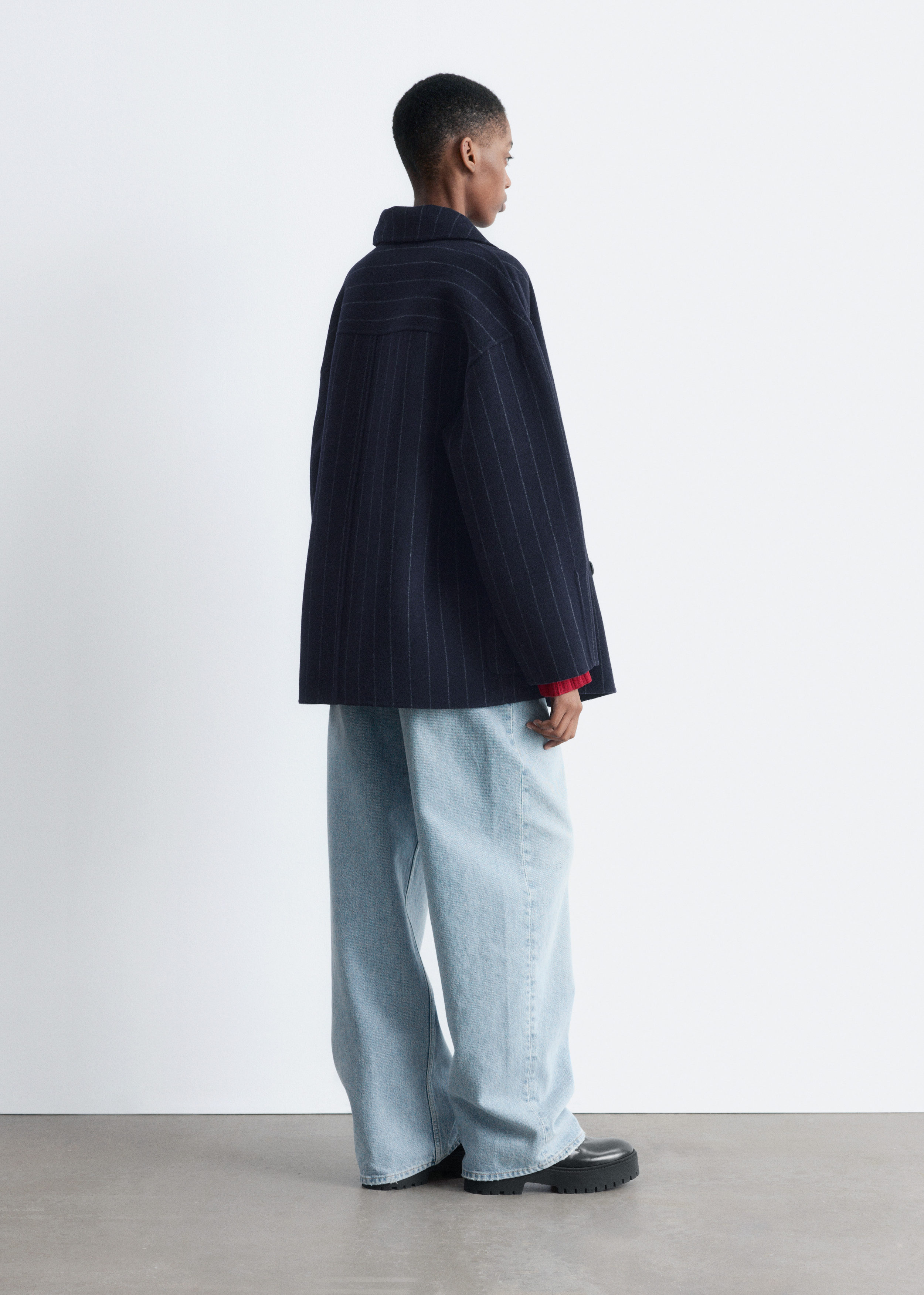 & Other Stories COCOON-SHAPED WOOL JACKET