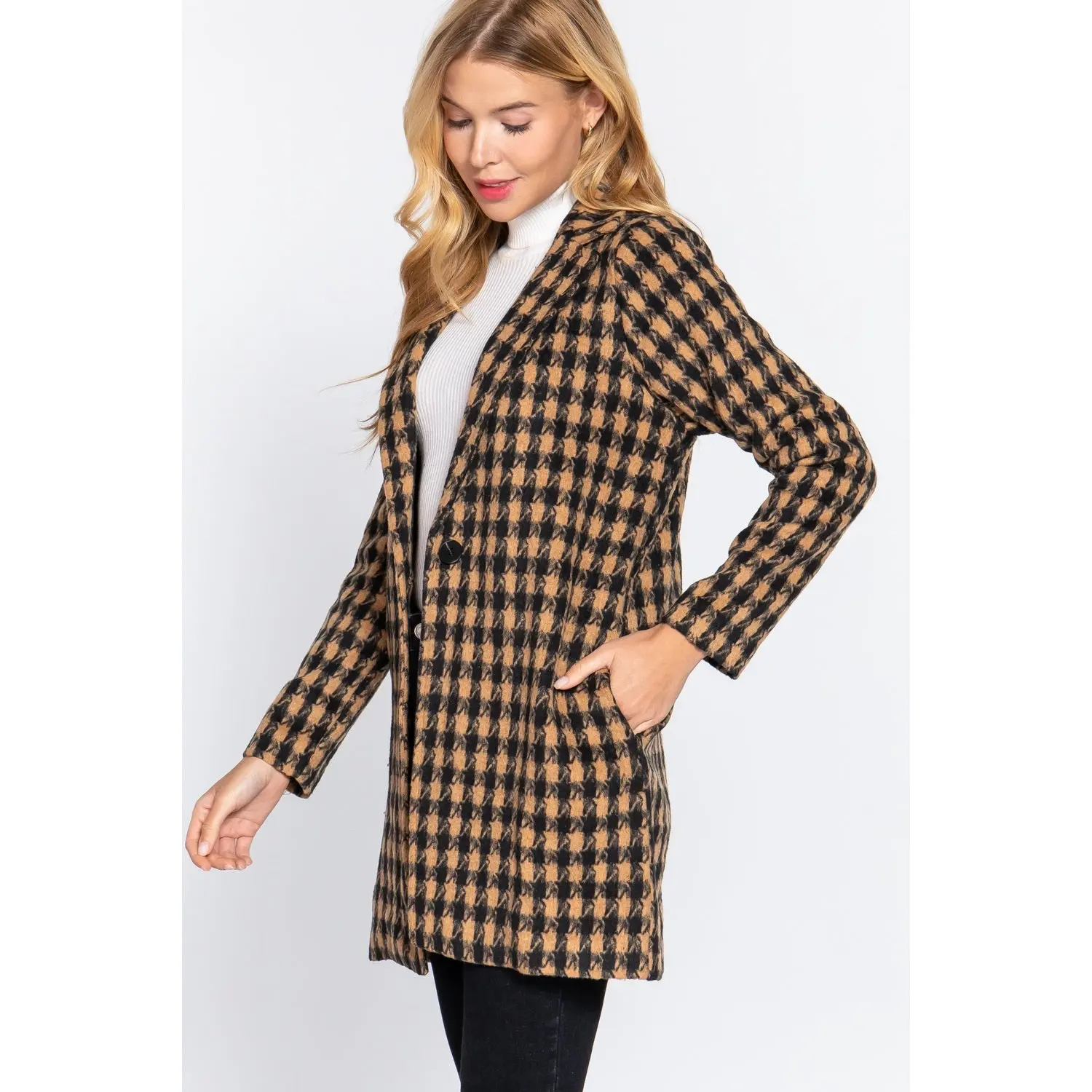 It's Always About You One Button Jacquard Jacket - ALJEGJ