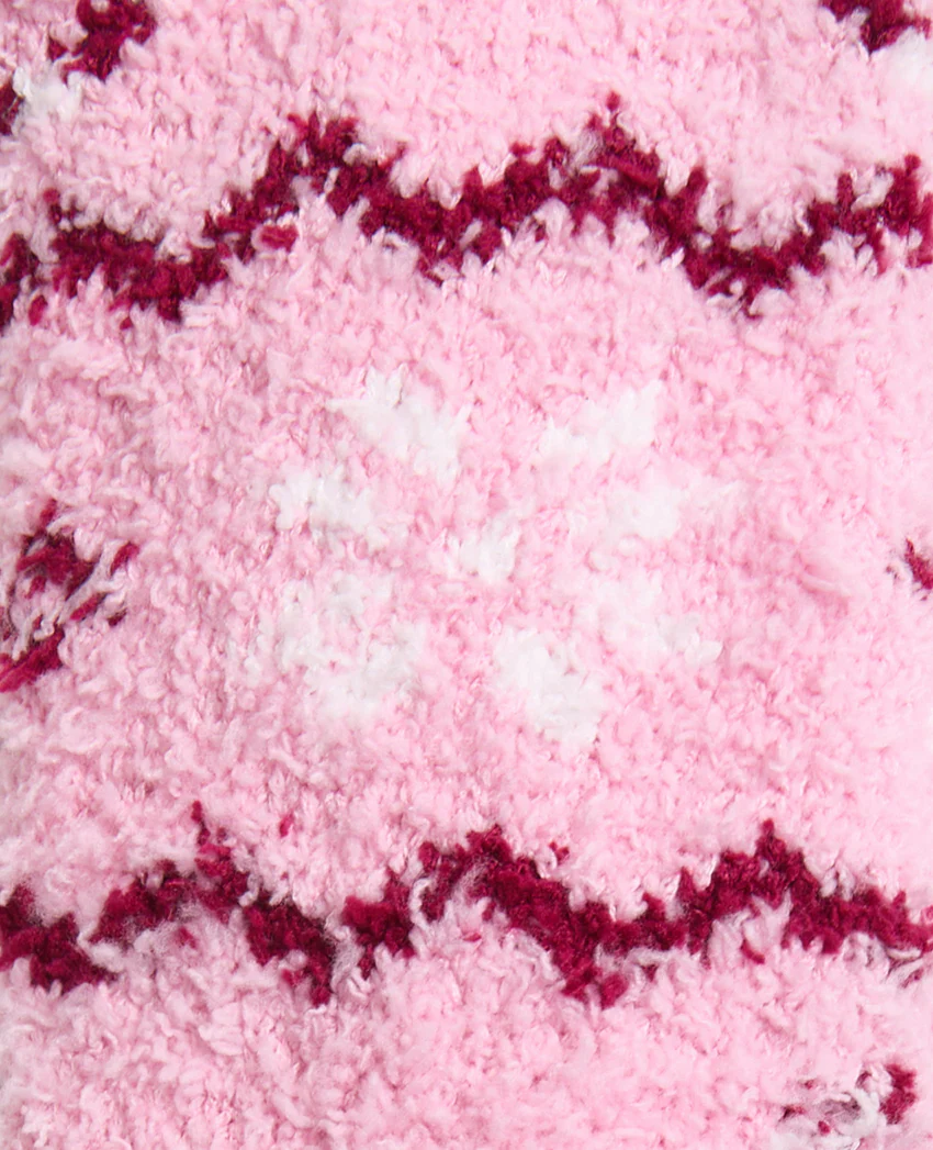 Pimkie Paire de chaussettes fluffy avec motifs de Noël