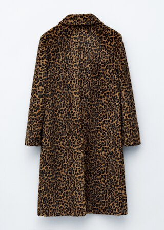 & Other Stories FAUX FUR LEOPARD COAT