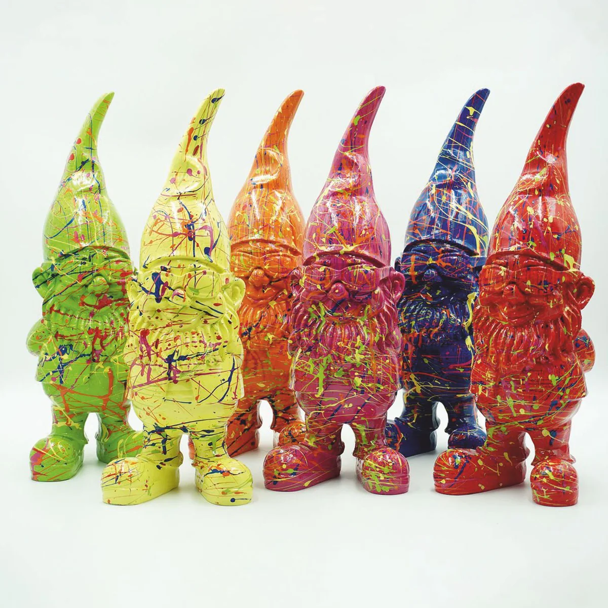Decorative figure garden gnome H. 40 cm - various colors - decorative sculpture