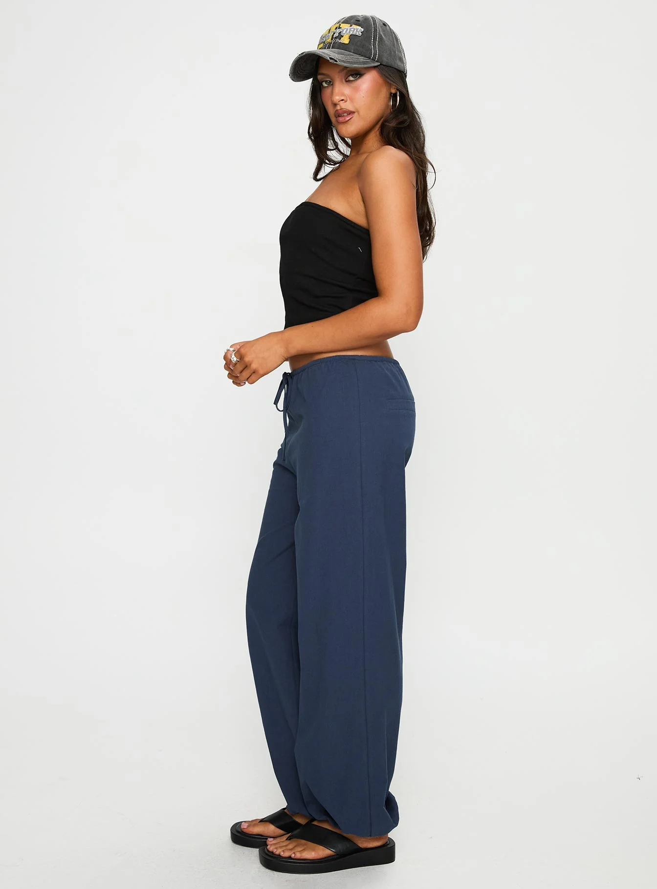 Zodie Low Waist Pants Navy