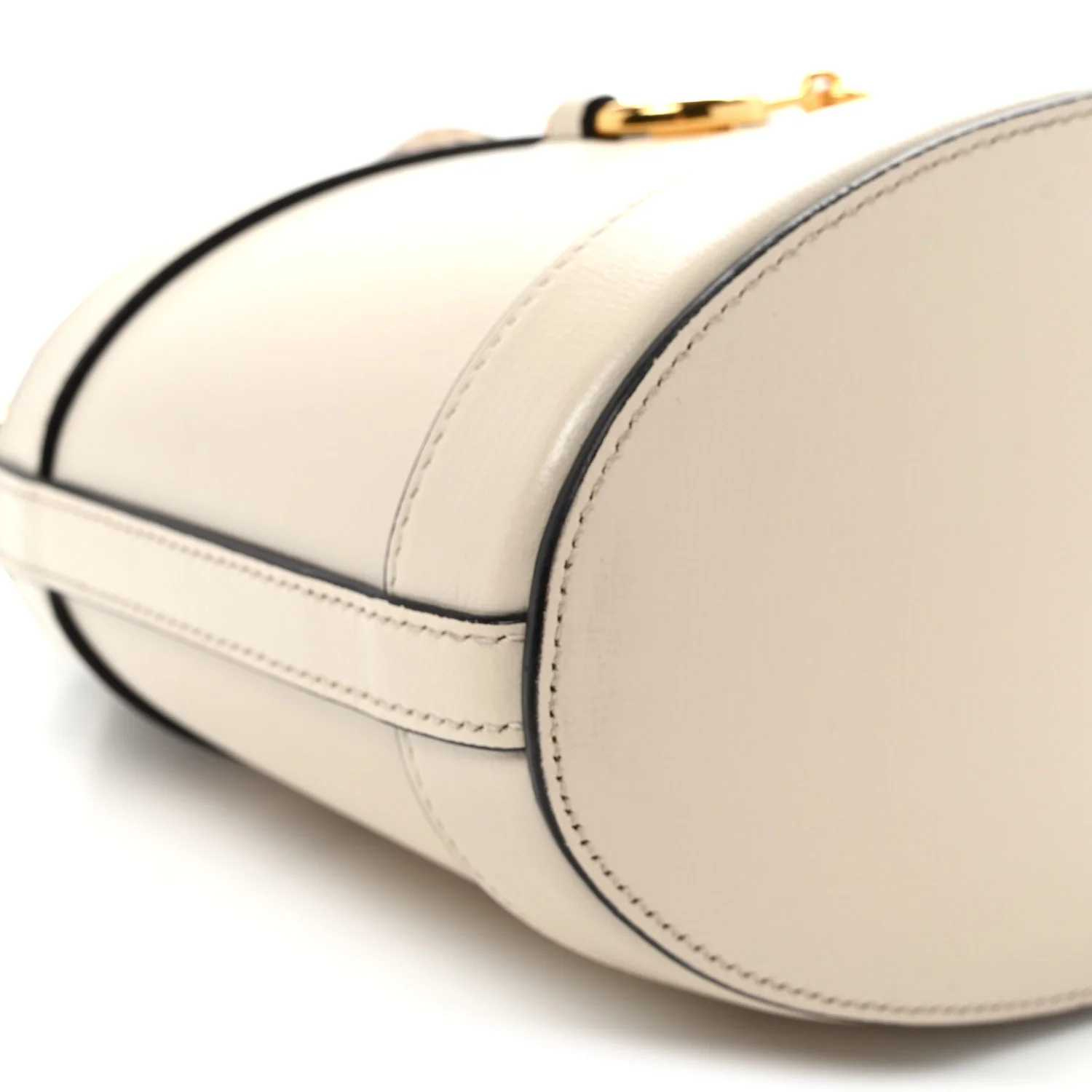 Monogram Textured Calfskin Horsebit 1955 Drawstring Bucket Bag Beige Mystic White - Top Club