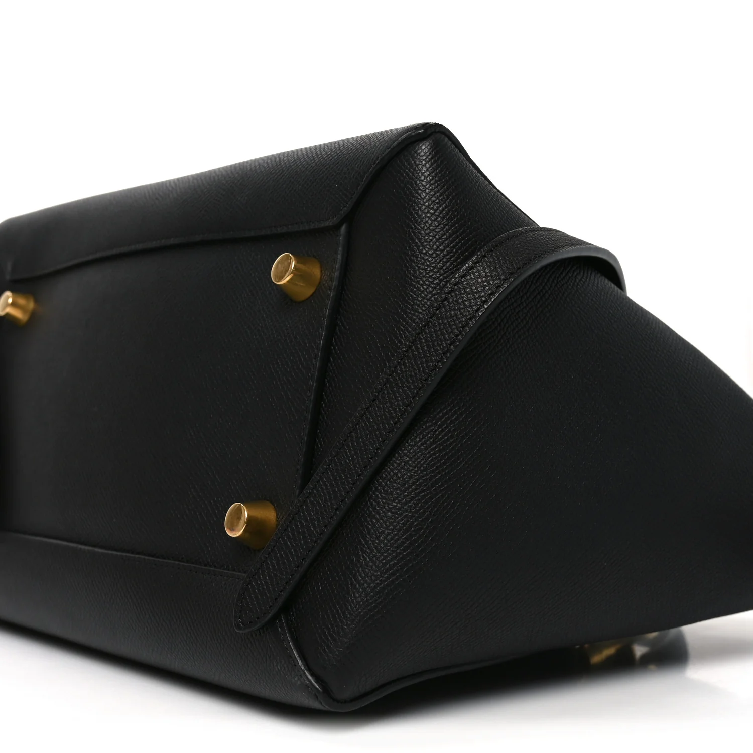 Grained Calfskin Mini Belt Bag Black - Top Club