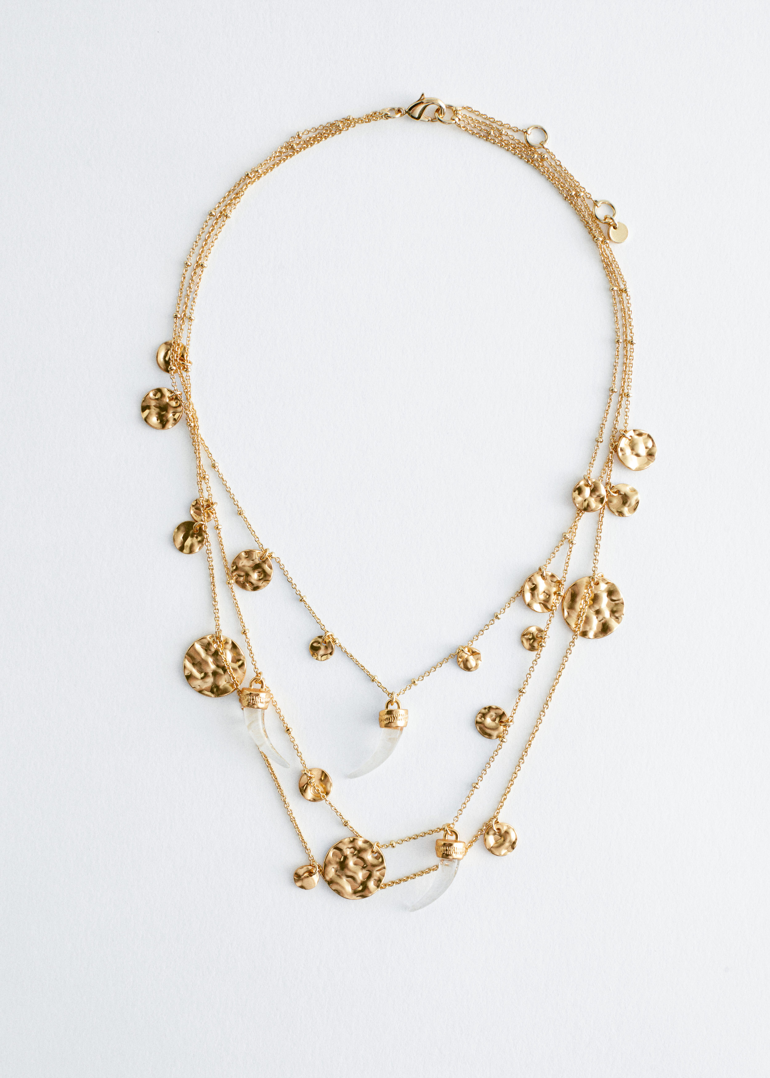 & Other Stories EMBELLISHED LAYERED NECKLACE
