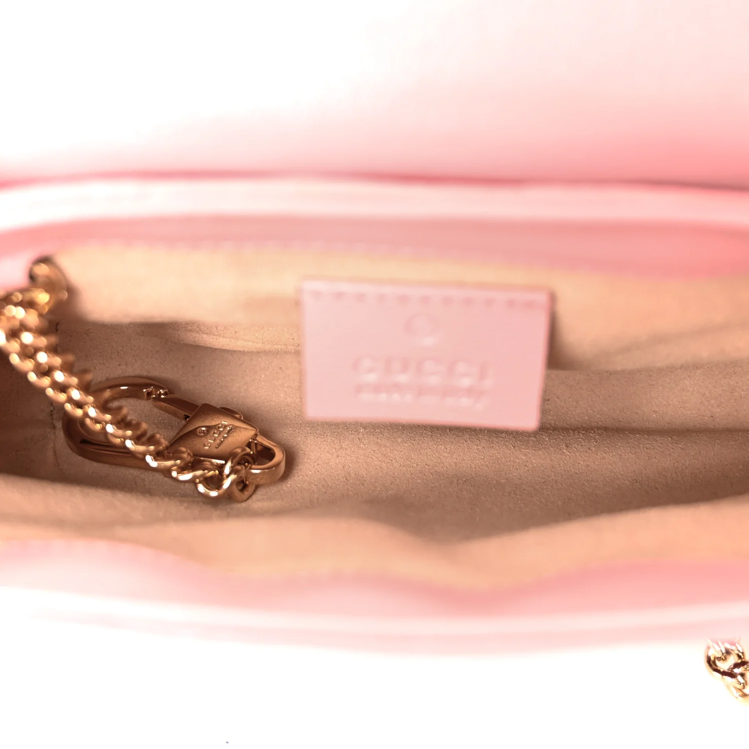 Azalea Calfskin Enamel Matelasse Diagonal Super Mini Torchon GG Marmont Shoulder Bag New Cherry Red Wild Rose - Top Club