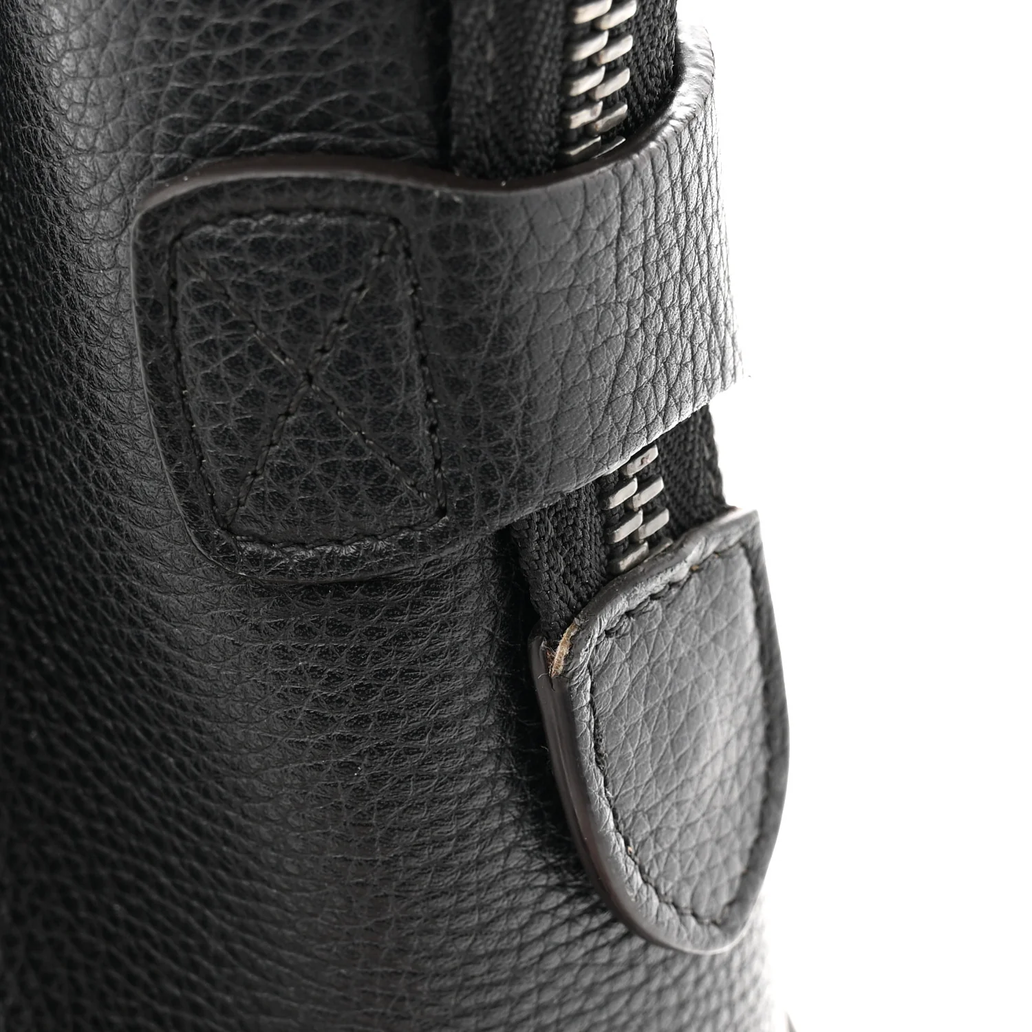Drummed Calfskin Micro Luggage Black - Top Club
